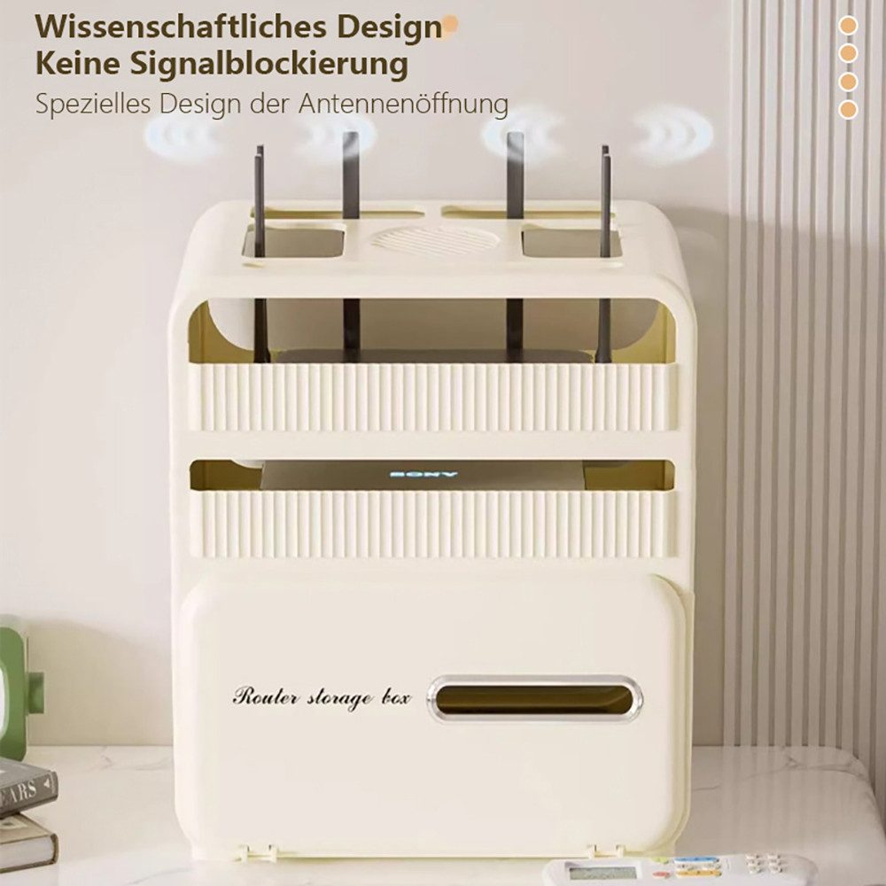 POPOLIC Aufbewahrungsbox 3-stufiger Router-Organizer mit Handyhalter-Schlit günstig online kaufen