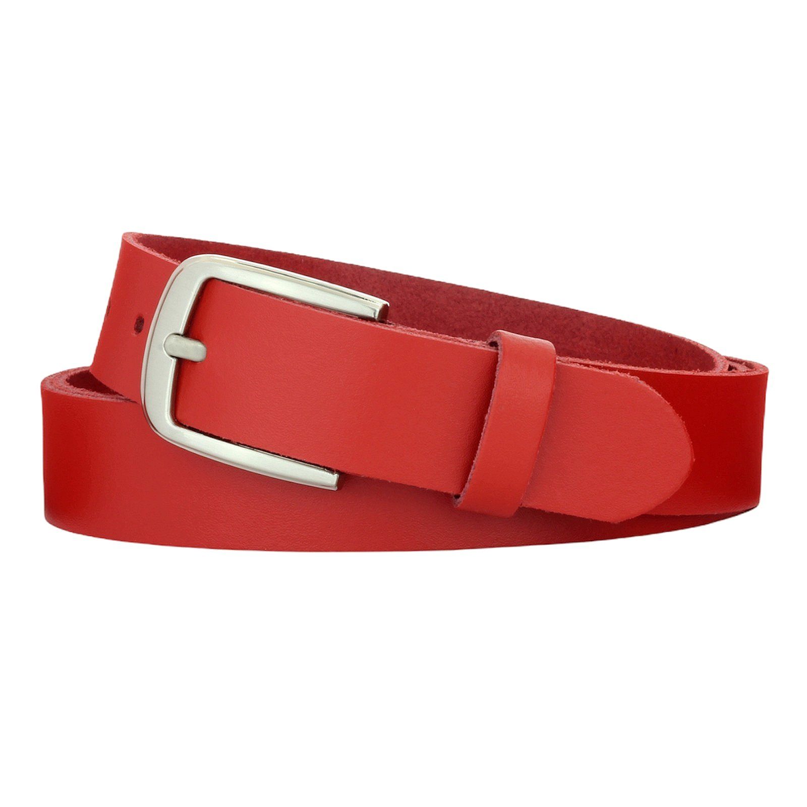 Manza Ledergürtel Gürtel Ledergürtel 3cm breit Echt Leder Jeansgürtel Unisex Kürzbar