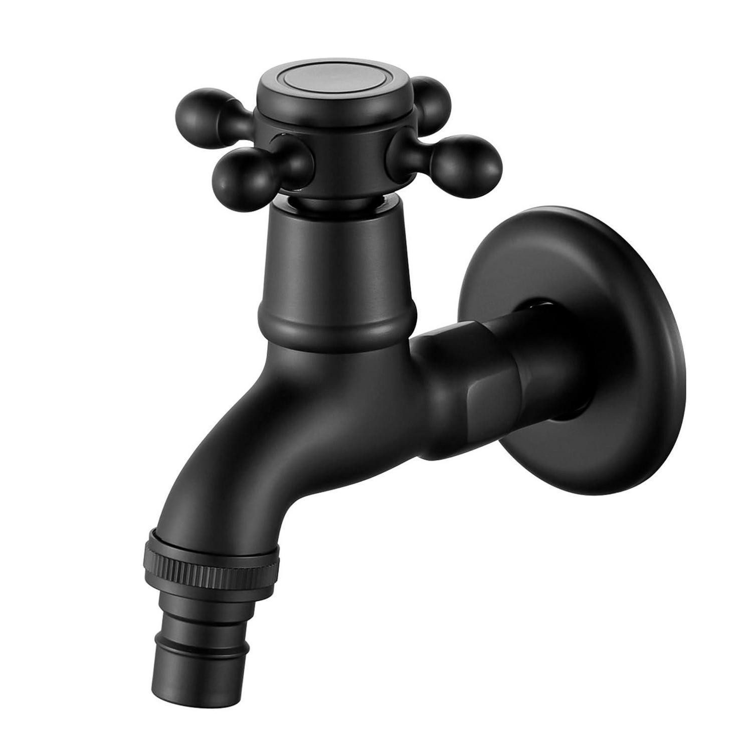 LuxusKollektion Waschbeckenbrause Waschmaschinen Wasserhahn Schwarz G1/2 (1-St)