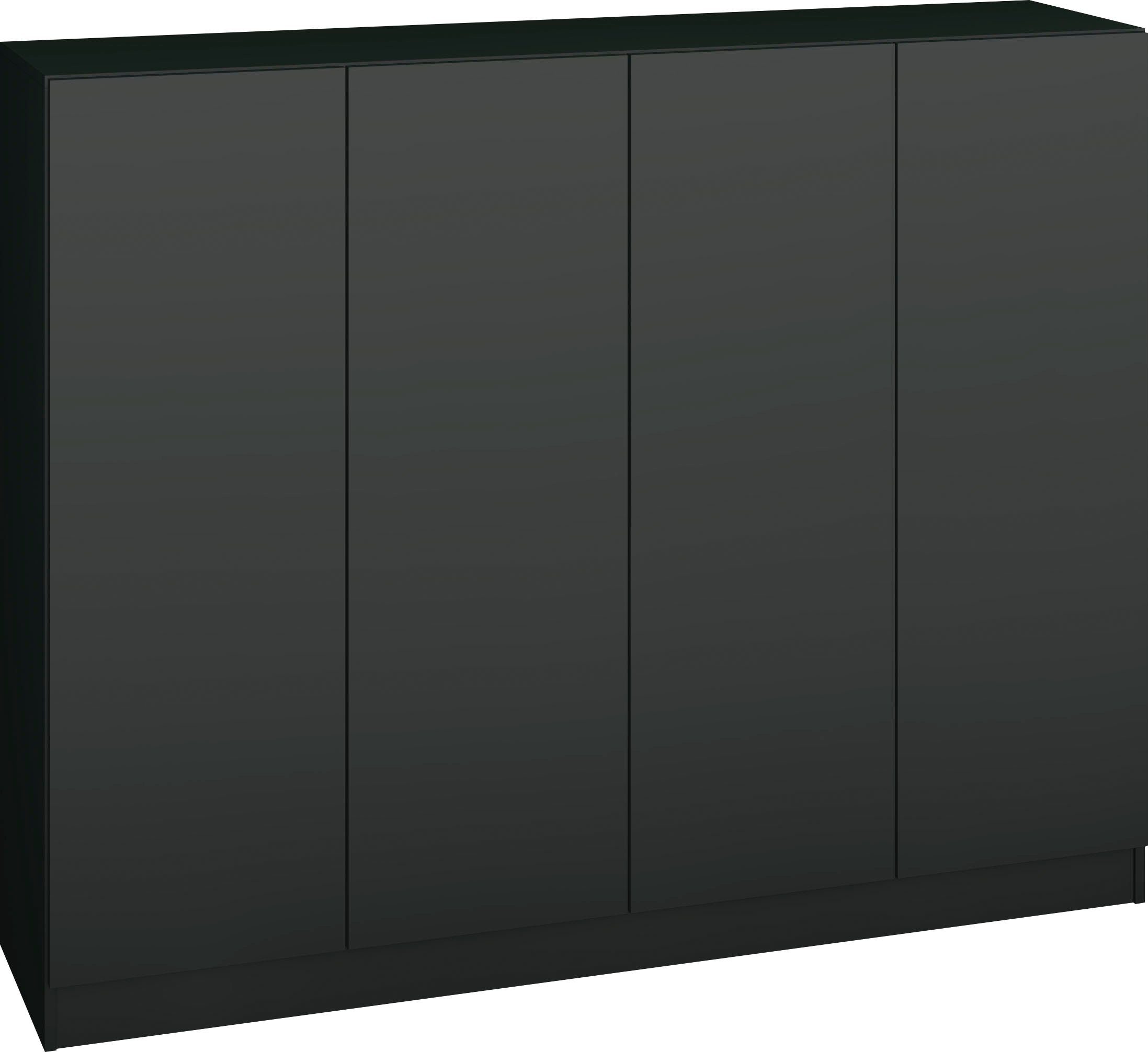 borchardt Möbel Schuhschrank Vaasa, Schuhregal 4-türig mit 12 verstellbaren Fächern Breite 152 cm