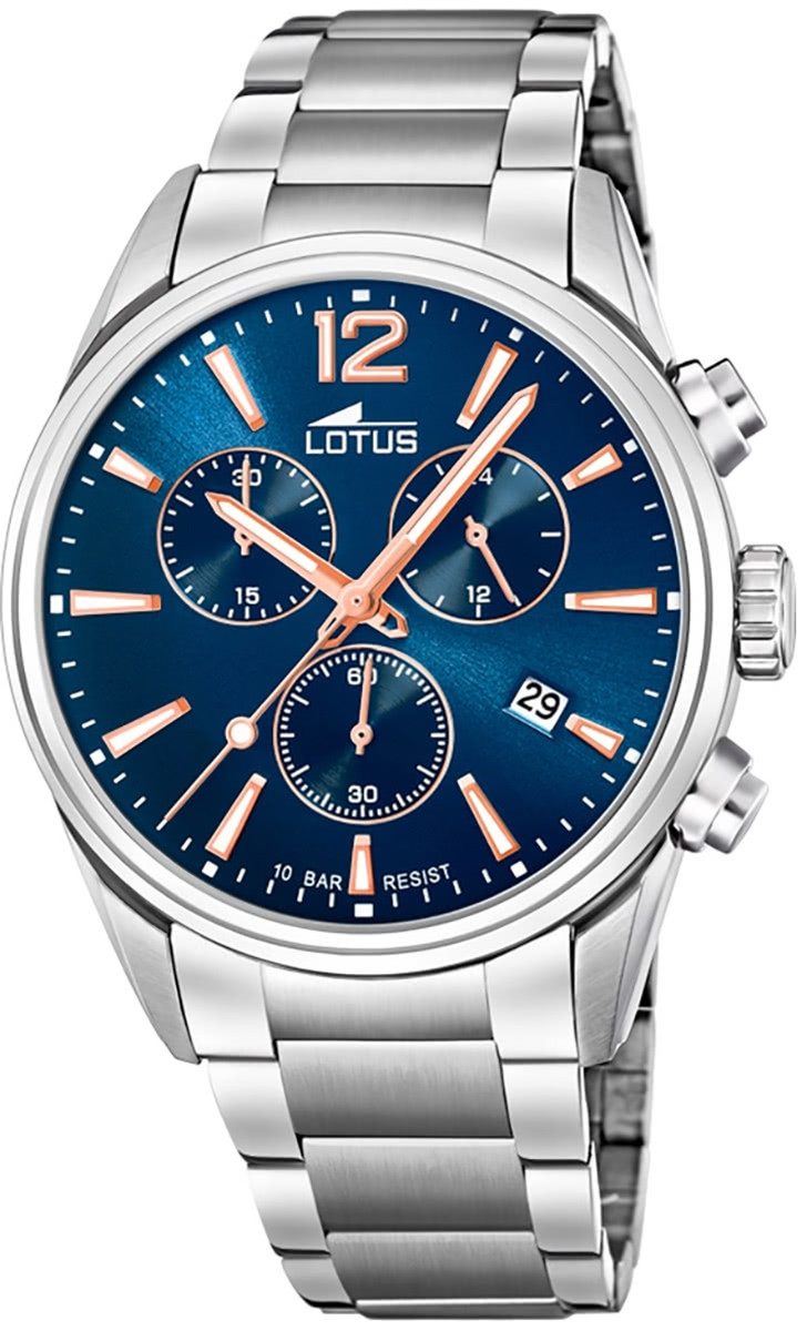 Quarzuhr LOTUS Herren Uhr Sport 18690/2 Edelstahl