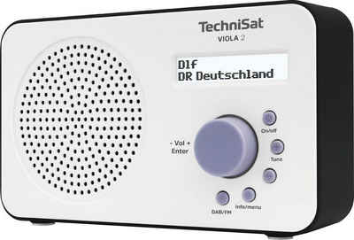 TechniSat VIOLA 2 Tragbares Digitalradio (DAB) (Digitalradio (DAB), UKW mit RDS, zweizeiliges Display, Batteriebetrieb möglich)