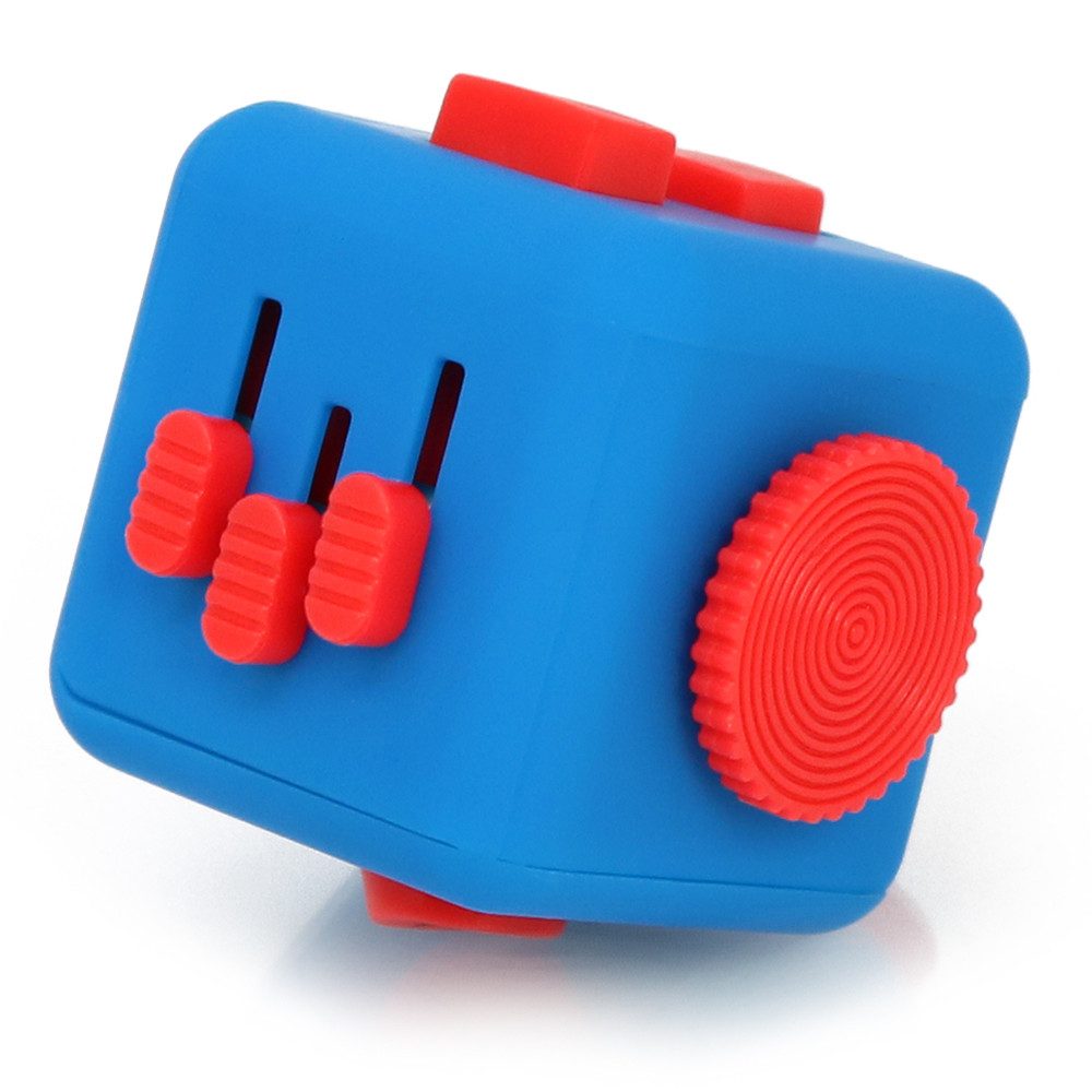 com-four Lernspielzeug Fidget Antistress-Cube - Stress Würfel (1-St), Stress Würfel mit vielen Funktionen in verschiedenen Farben