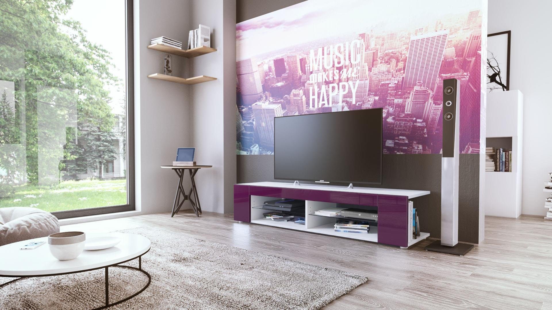 Vladon Lowboard Movie (TV-Kommode, mit 4 günstig online kaufen
