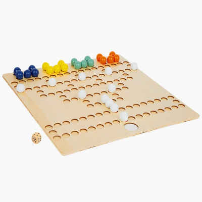 Small Foot Spielesammlung, Barrikade Brettspiel-Klassiker aus Holz im XL-Format Barrikade XL Mit extra großem Spielfeld, Brettspiel-Klassiker aus Holz im XL