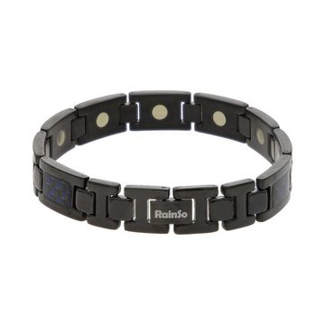 JuwelmaLux Armband JuwelmaLux Magnetarmband Titan Ionen schwarz plattiert, Carbon effekt (kein Set, 1-tlg., kein Set)