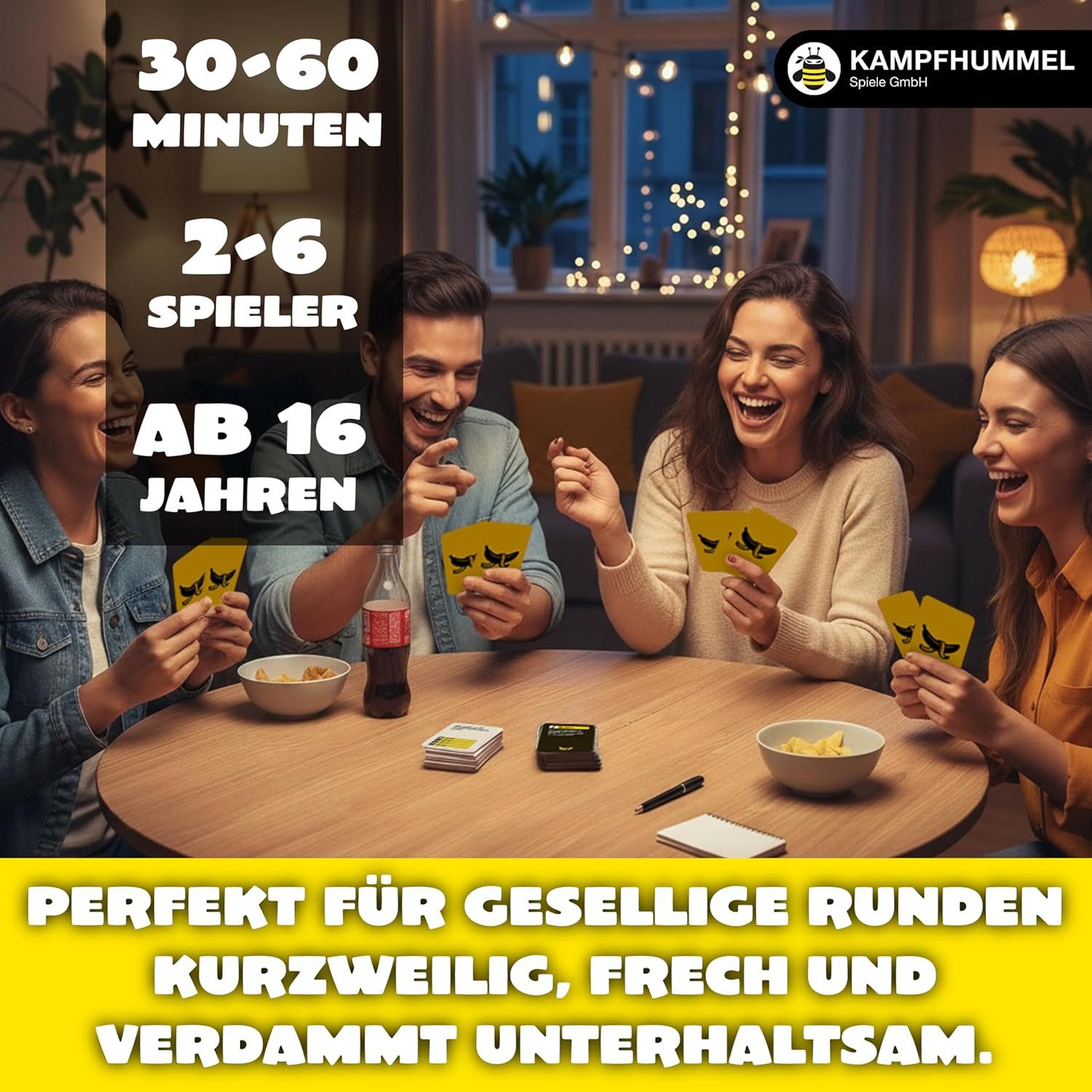 Kampfhummel Spiele Spiel Kampf gegen das Spießertum - Zwanzig Zentimeter, Versautes Fragenspiel, Schwarzer Humor, 2-6 Spieler