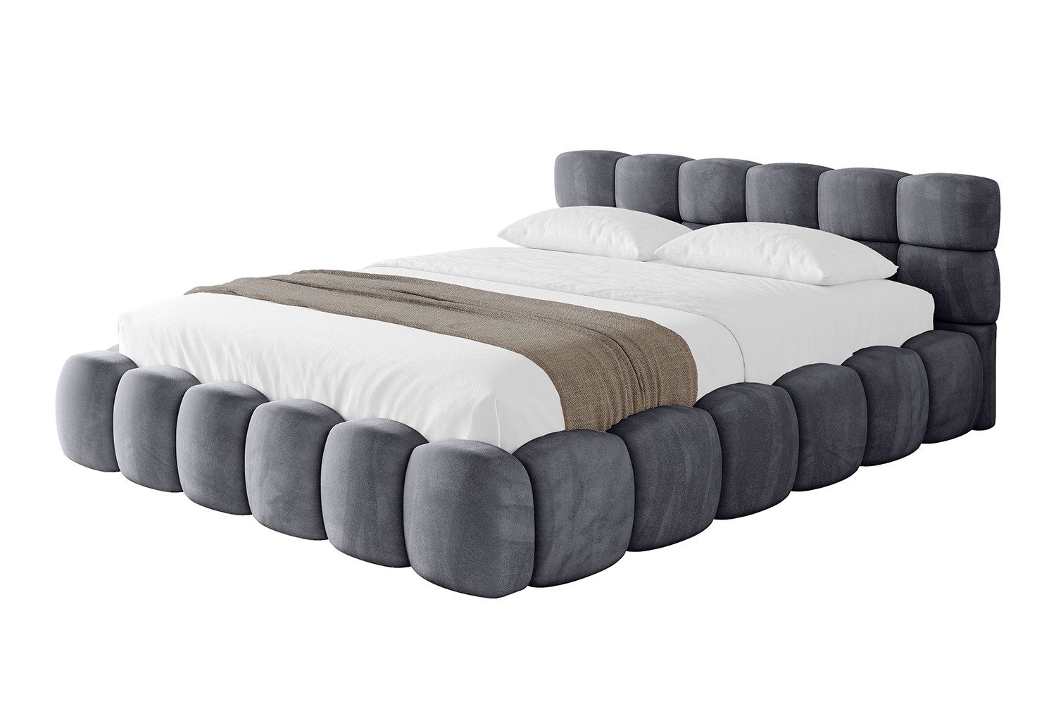 ALTDECOR Polsterbett LEYA-v1 (Polsterbett mit Bettkasten und Lattenrost, Bo günstig online kaufen