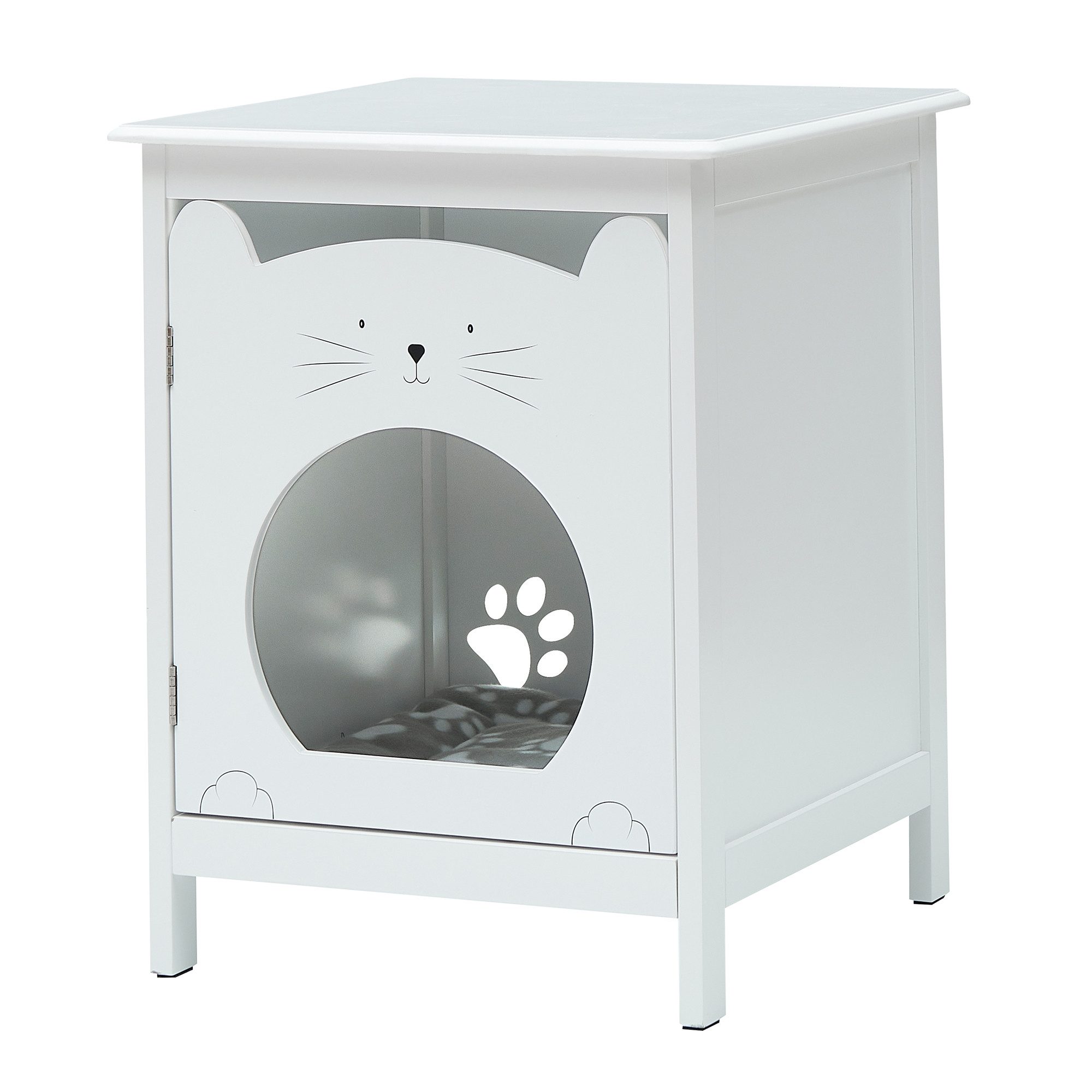 GarveeMore Nachttisch Katzenhaus, Nachttisch,2-in-1-Design für ein günstig online kaufen