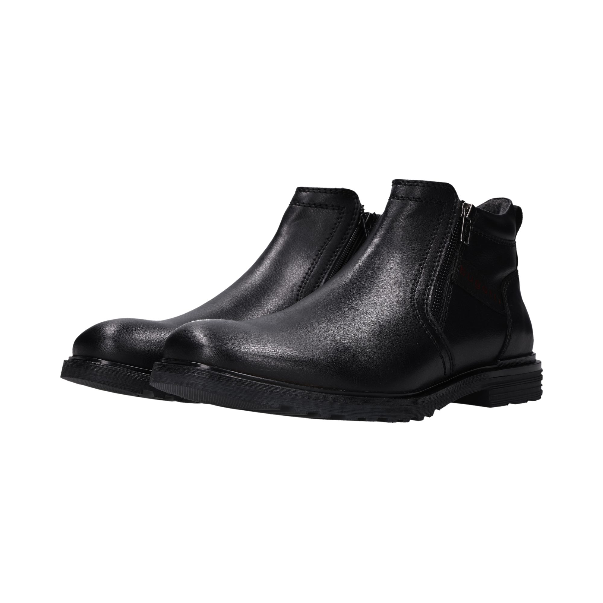 bugatti Stiefelette Zipper Boots, Stiefelette mit Profillaufsohle - schmale Form