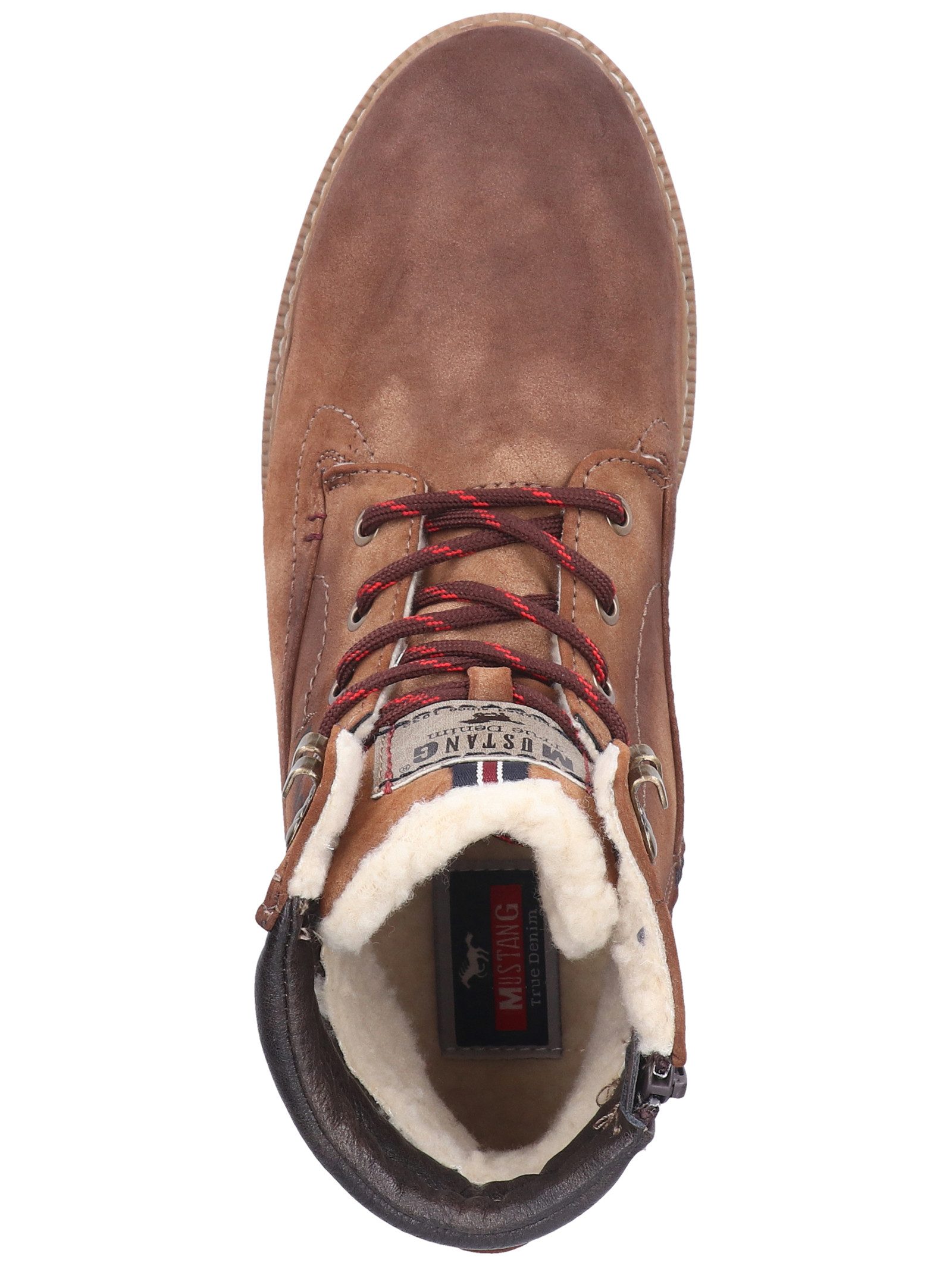 MUSTANG Stiefelette Lederimitat . Schnürstiefelette