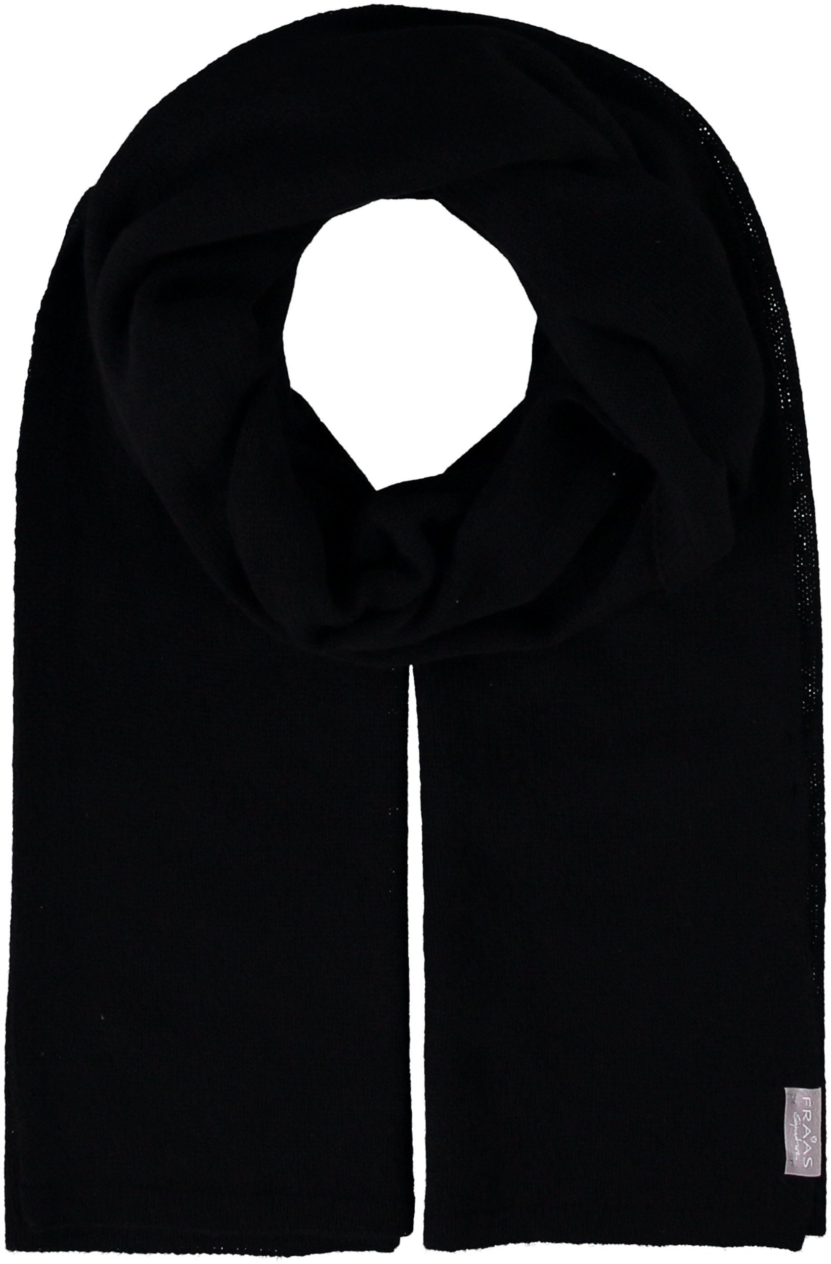(1-St) Kaschmir Modeschal Schal, schwarz Fraas
