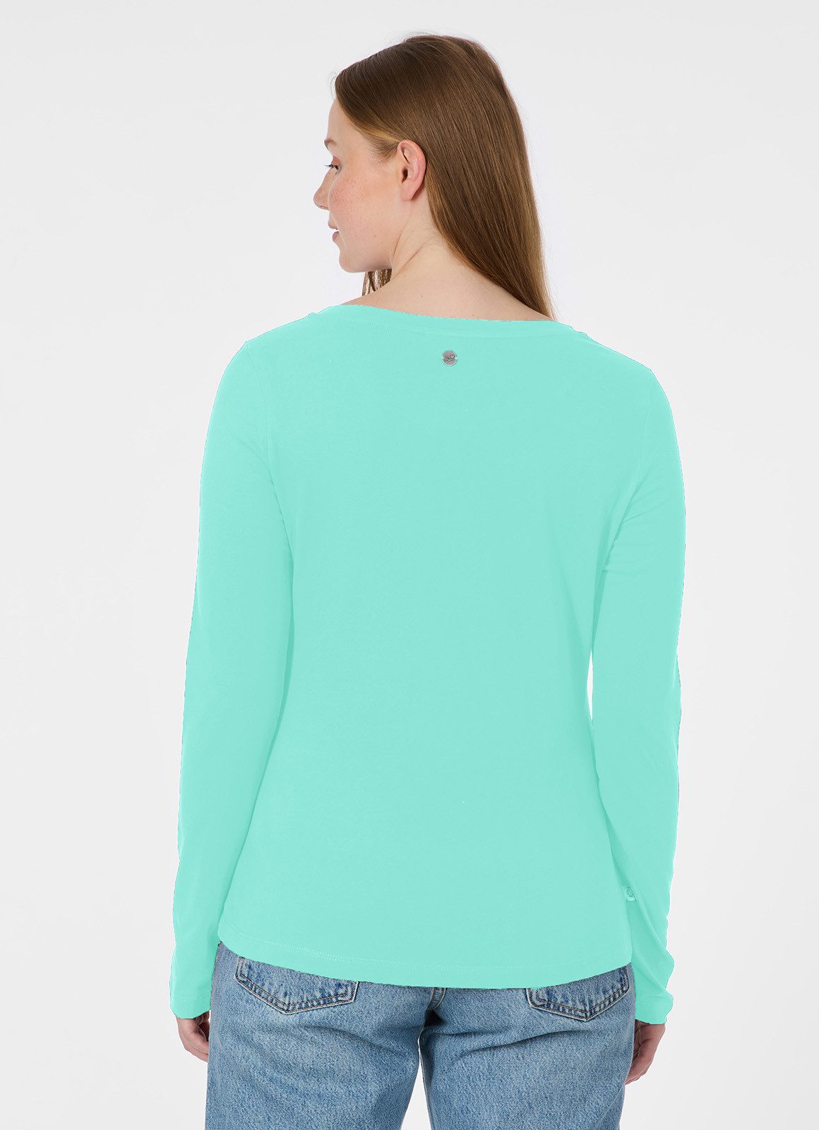Ragwear Langarmshirt FLLORAH LONG GOTS Bestseller aus Single Jersey mit softem Finish und Knöpfen
