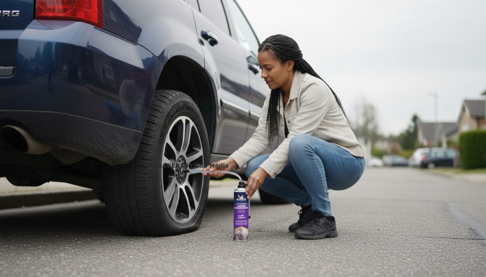 Michelin Reifen-Reparaturset SUV 4x4 ab 19 zoll und mehr Reifenpannenspray Dose 750 ml Reifendicht