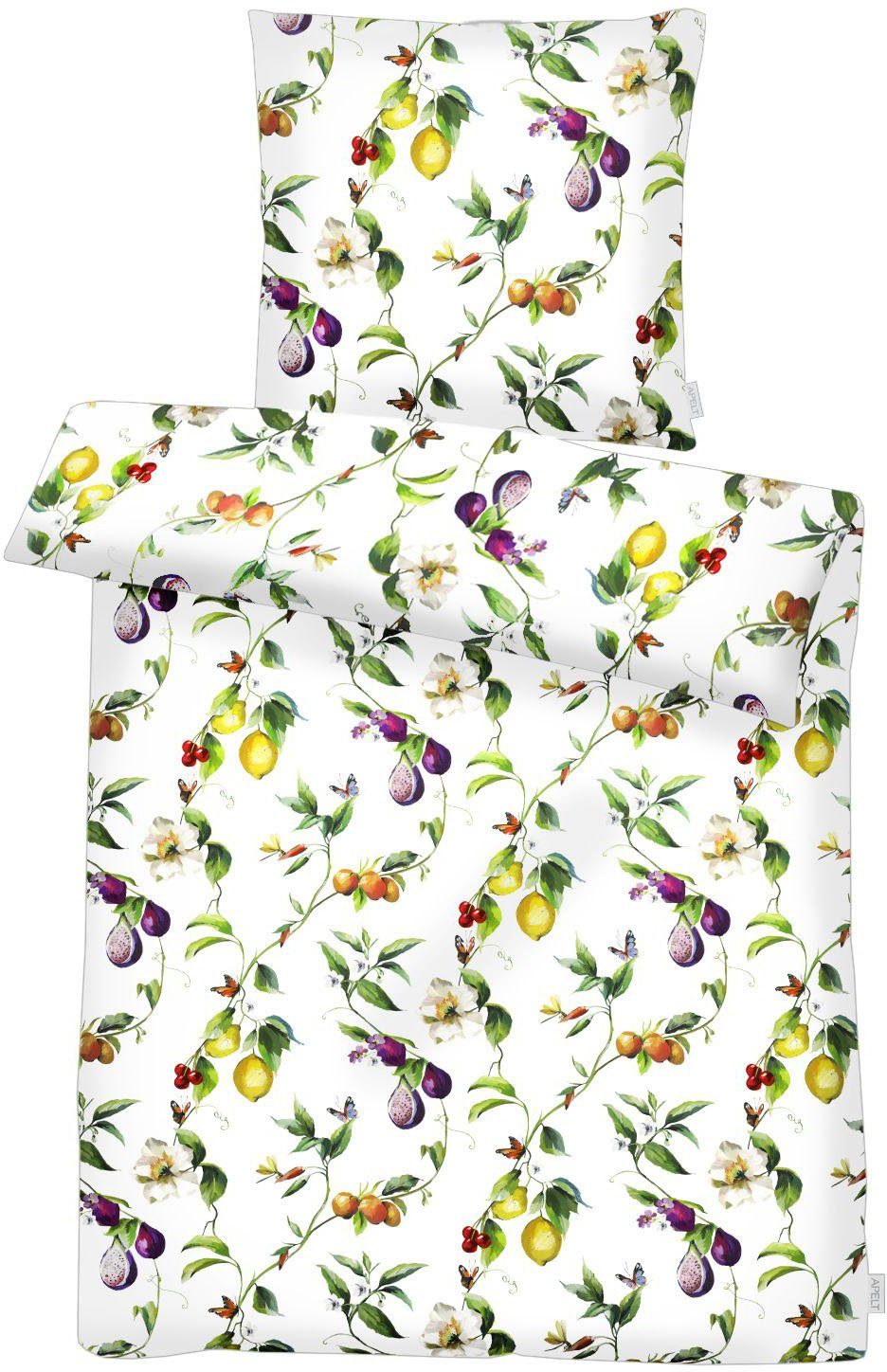 APELT Bettwäsche Limone Gots, Mako-Satin, 2 günstig online kaufen