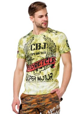 Cipo & Baxx T-Shirt mit coolen Motorcycle-Prints