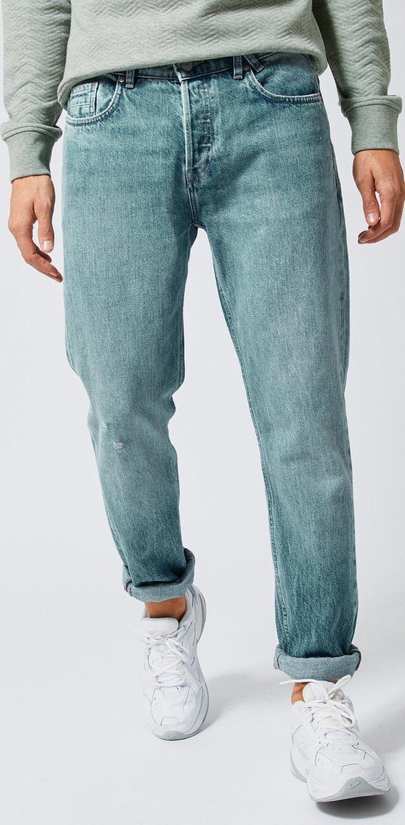 America Today Slim-fit-Jeans Neil zulaufend, Bein Selvedge schmal Stonewashed
