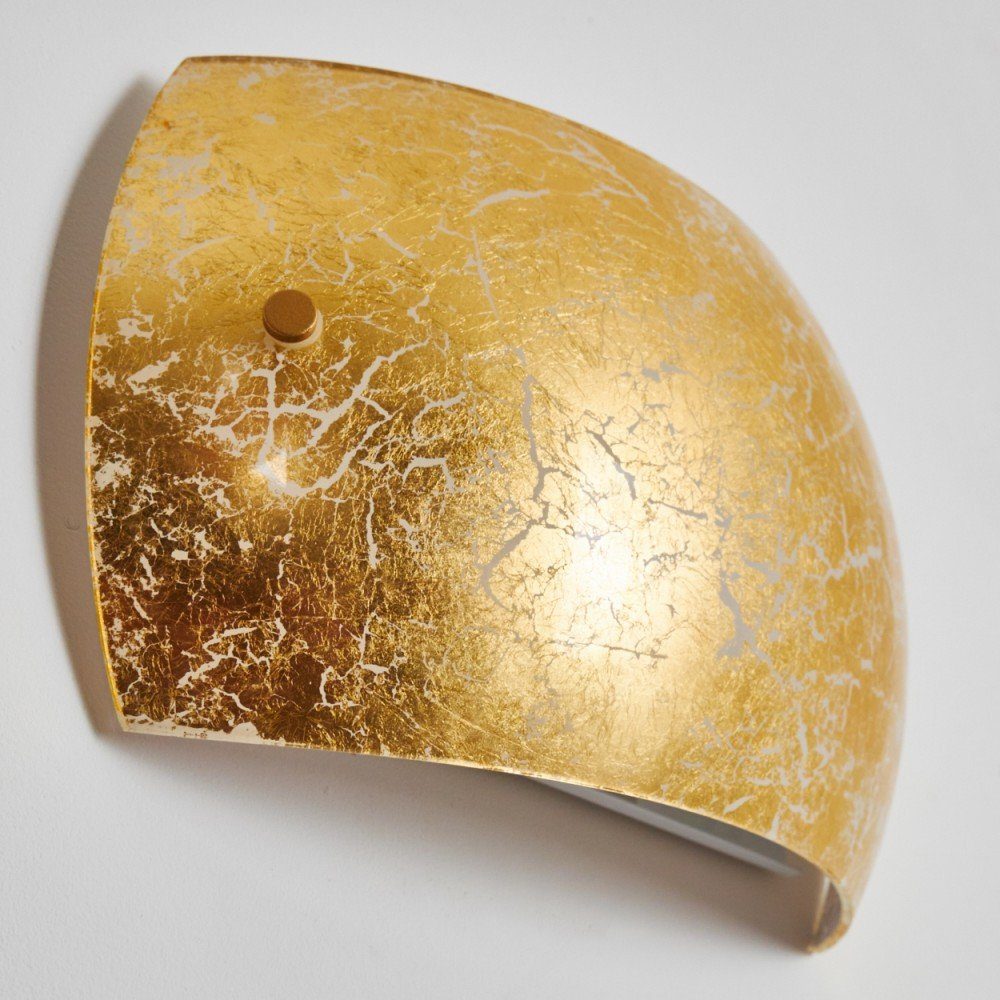 hofstein Wandleuchte »Badoere« Wandlampe in Gold/Weiß, ohne Leuchtmittel, Glas mit Lichteffekt, E14, Up & Down-Effekt in Blattgold-Optik. € 49,99