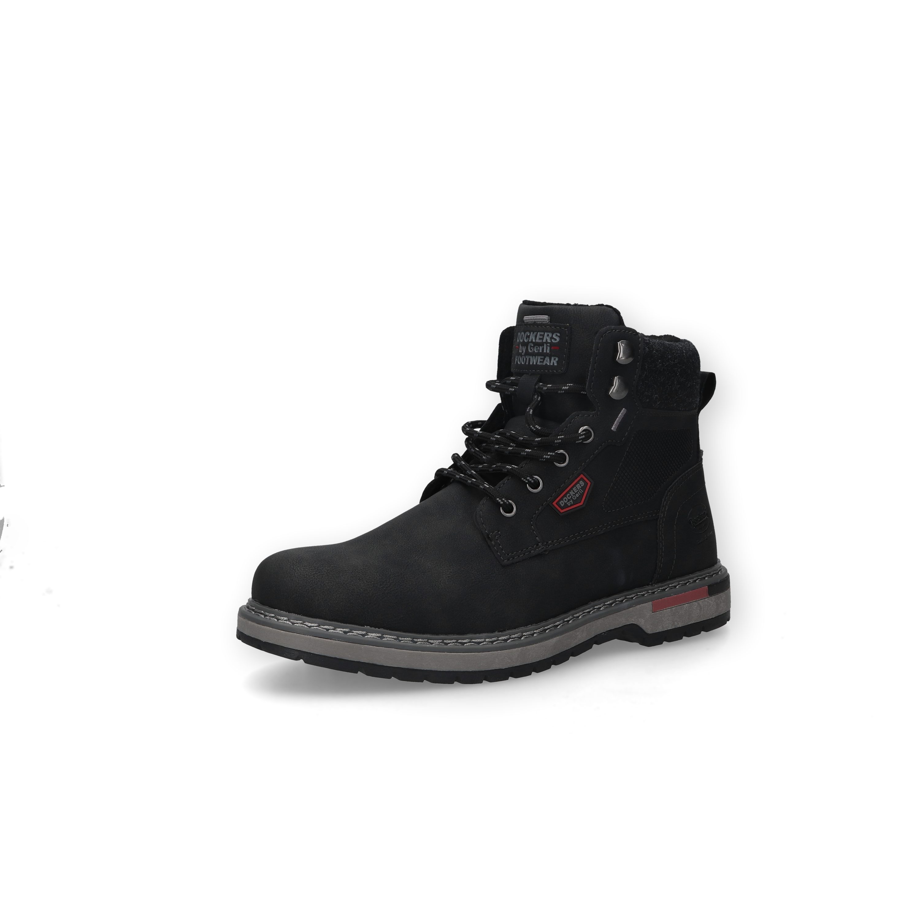 Dockers by Gerli Schnürboots Schnürstiefelette, Workerboots mit Reißverschluss