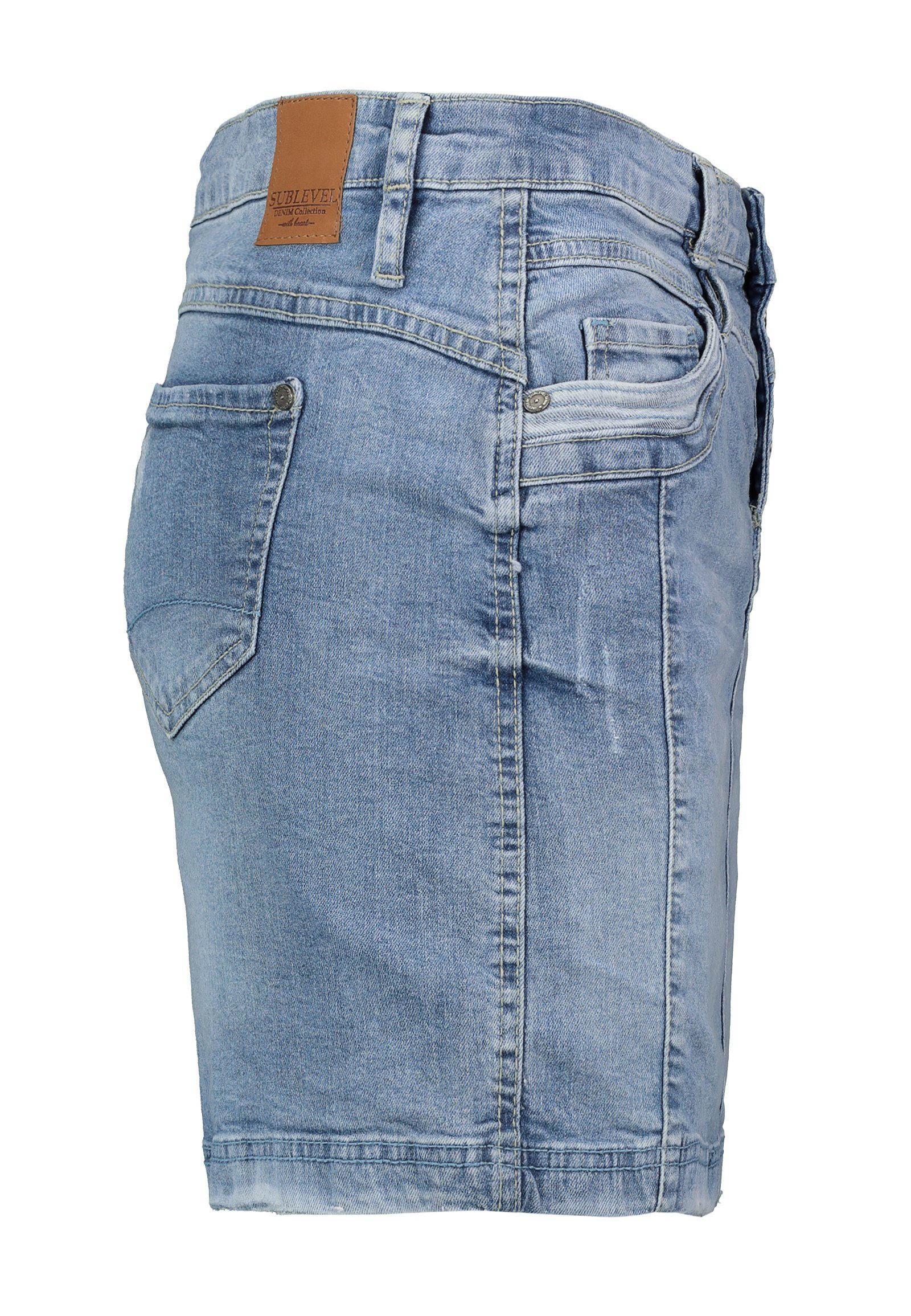 Jeans SUBLEVEL light-blue Jeansrock Minirock