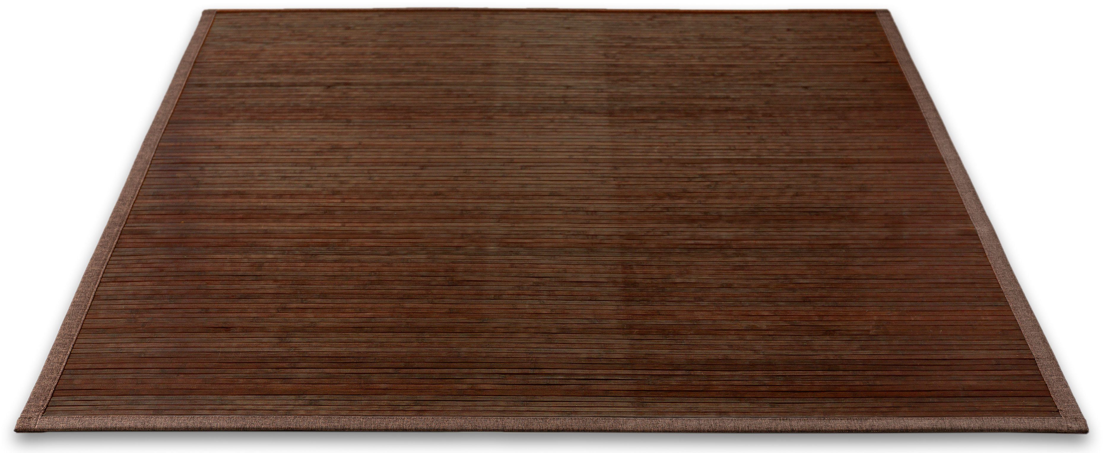 Teppich Bambus, Andiamo, rechteckig, Höhe: 17 mm, Wendeteppich, Material: 100% Bambus, In- und Outdoor geeignet braun