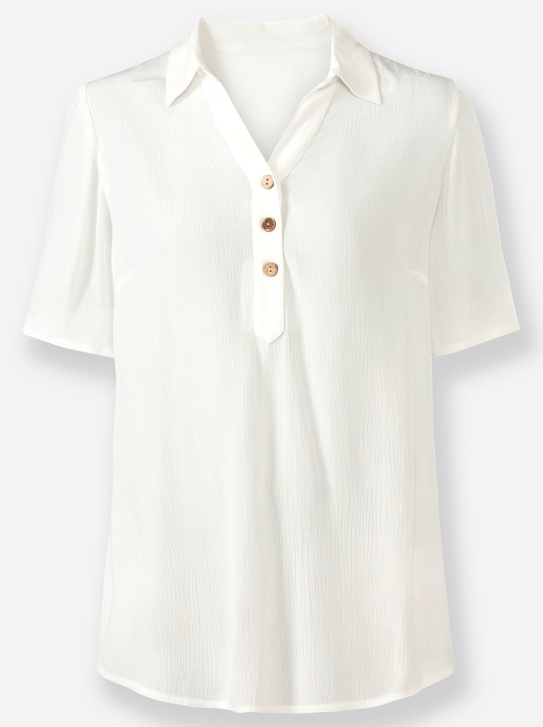 Witt Klassische Bluse Schlupfbluse Kurzarm