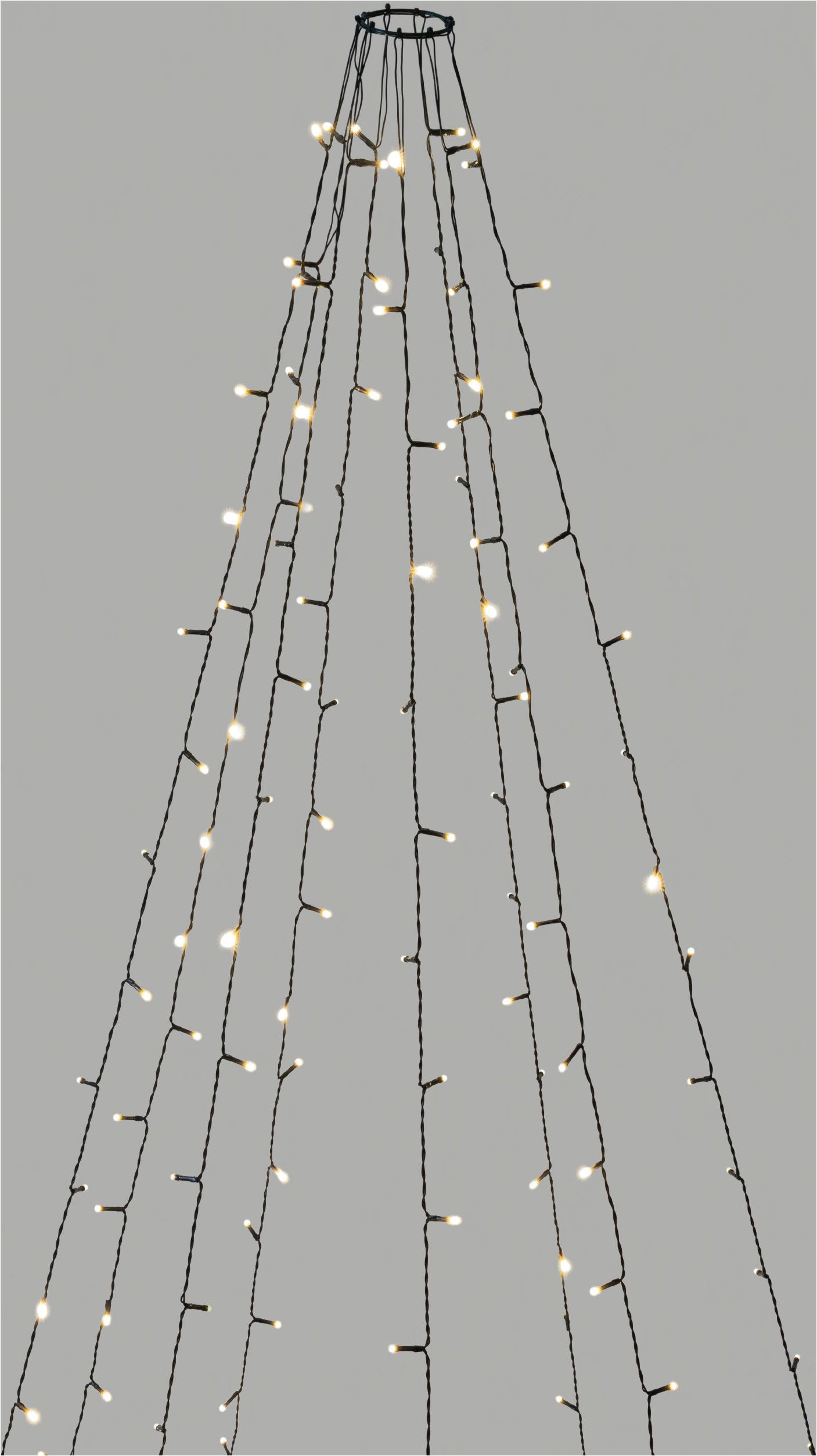 OTTO home LED-Baummantel Baumvorhang in unterschiedlichen Längen, Timer (6/18h), Outdoor Indoor, Lichterkette, warmweiß, Blink-/ Timer- u. Memoryfunktion, 5m Zu – Bild 2 von 5