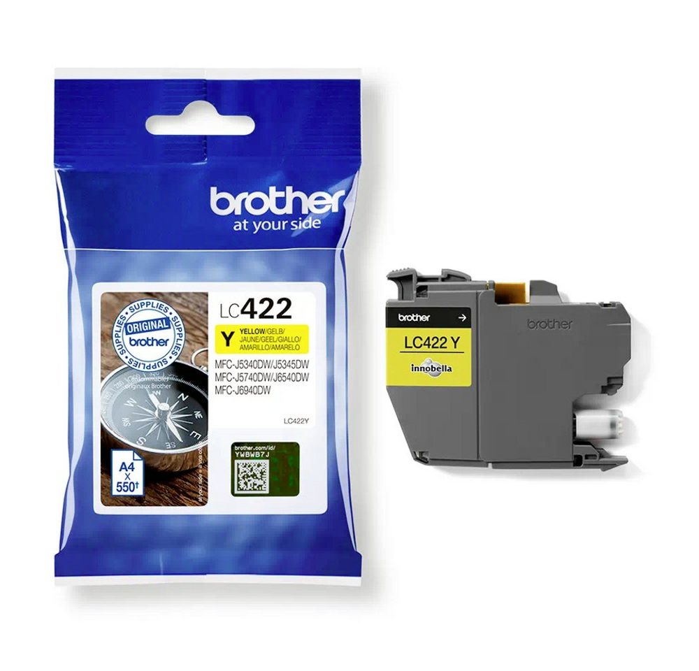 Thumbnail - Brother Brother Druckerpatrone LC-422Y Original Gelb LC422Y Tintenpatrone