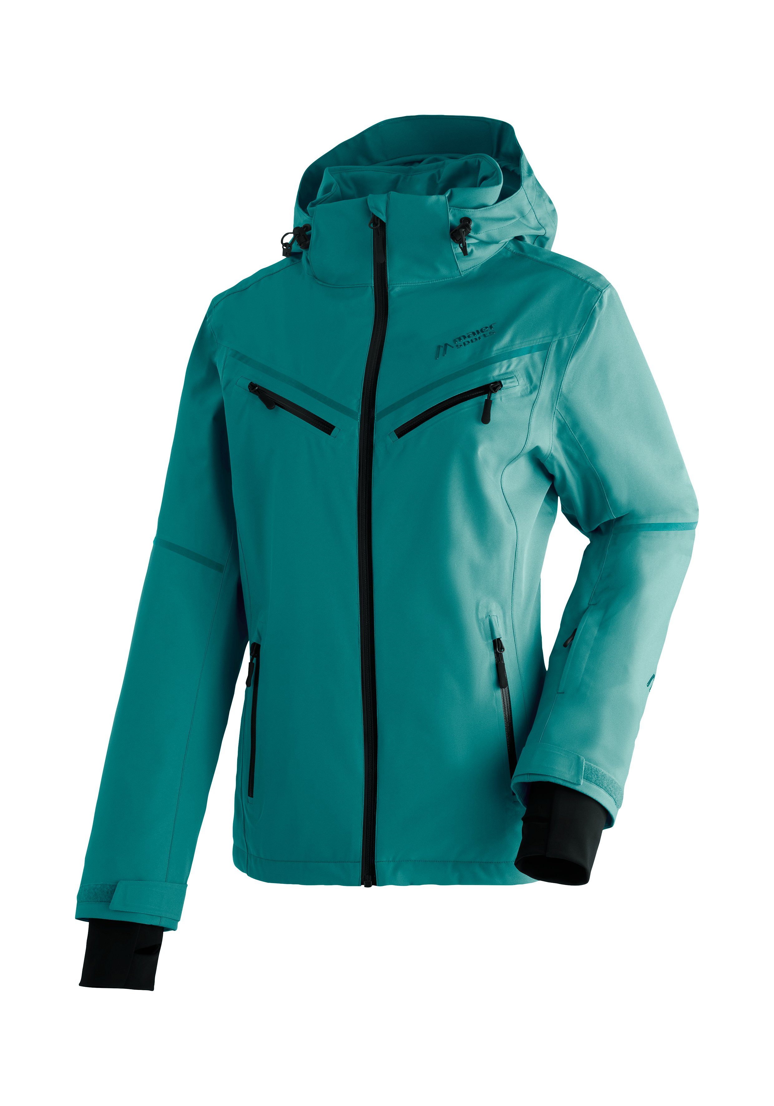 Maier Sports Skijacke Lunada atmungsaktive und Winterjacke wasserdichte türkis winddichte Ski-Jacke, Damen