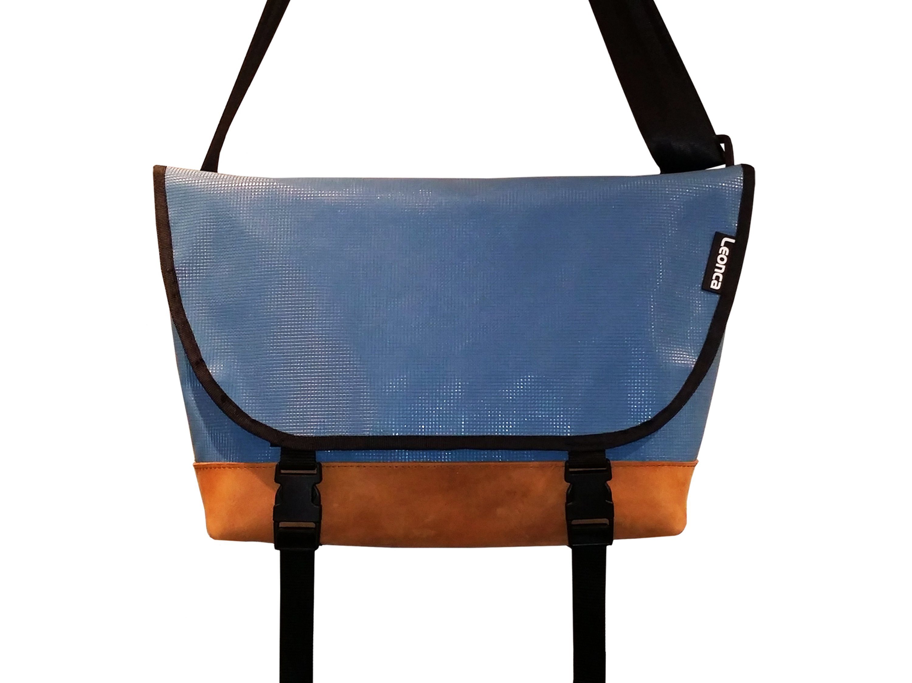 Leonca Messenger Bag aus recycelter Turnmatte & Turnbockleder