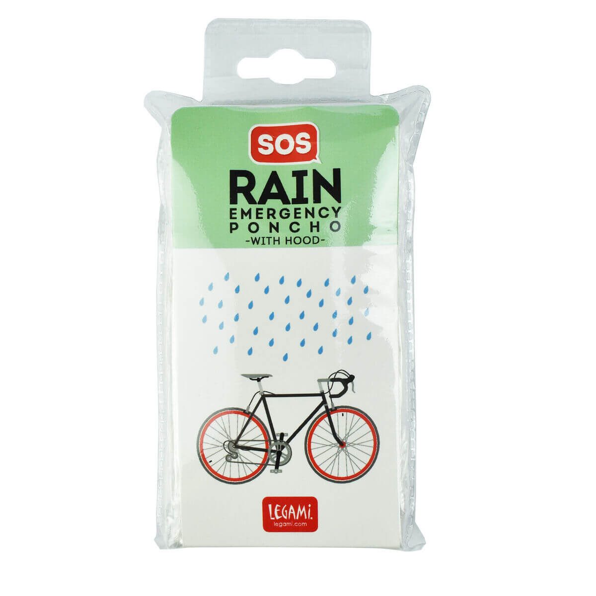 Legami Regenponcho Wasserdichter Einweg-Regenponcho - SOS Rain günstig online kaufen