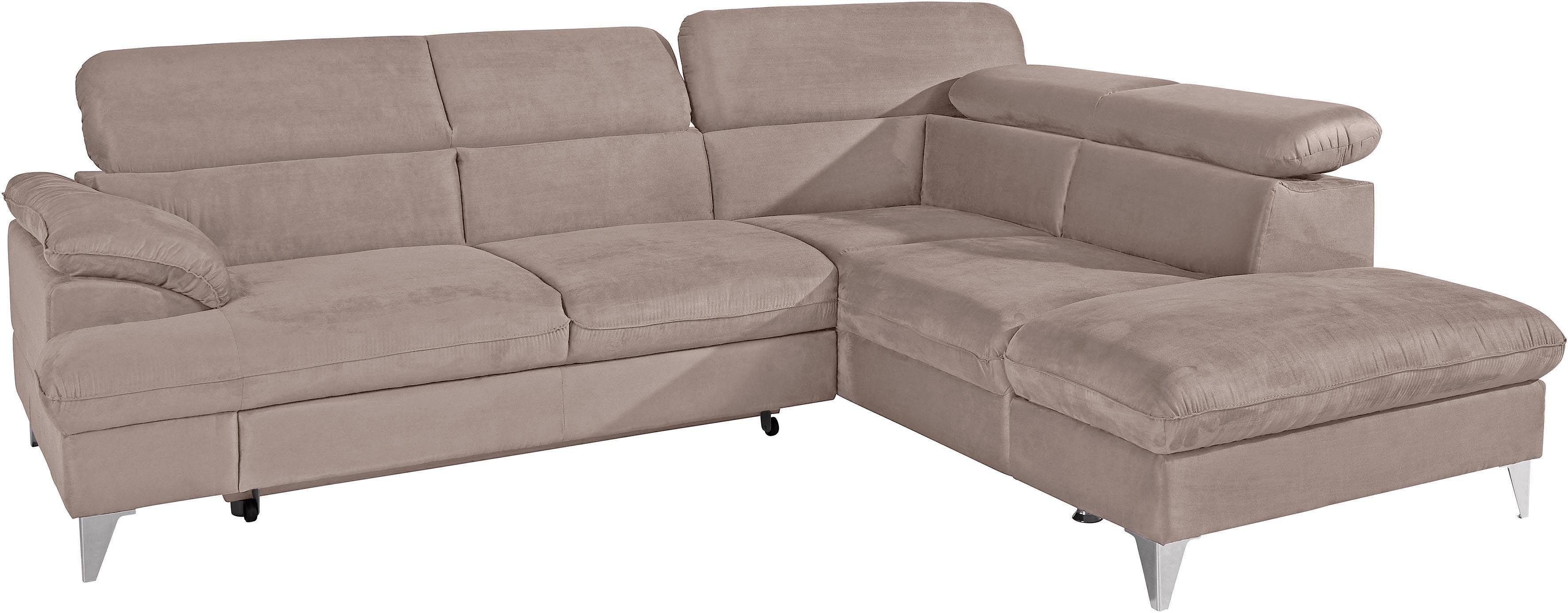 COTTA Polstergarnitur "Caluso L-Form", Set bestehend aus: Ecksofa mit Kopft günstig online kaufen