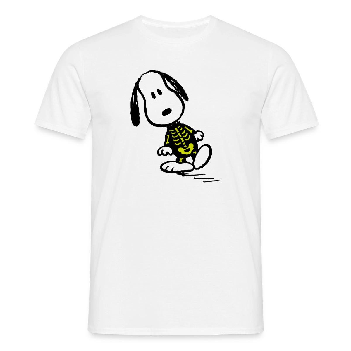 Spreadshirt T-Shirt Peanut Snoopy Halloween X-Ray Röntgenbild Lustig Männer T-Shirt (1-tlg)