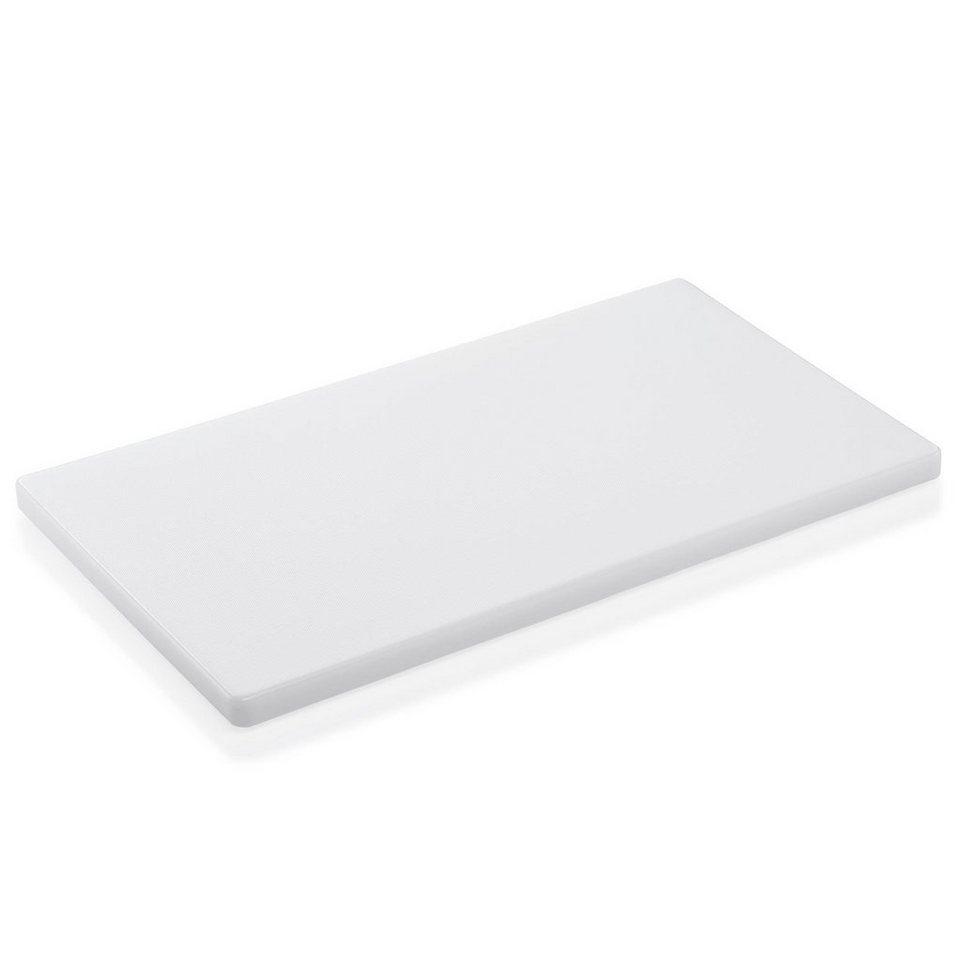 Gastro Spirit Schneidebrett Schneidebrett HACCP weiss, 50 x 30 x 2 cm,  Kunststoff, (1-St), mit Anti-Rutsch Pads, Gastronomie geeignet