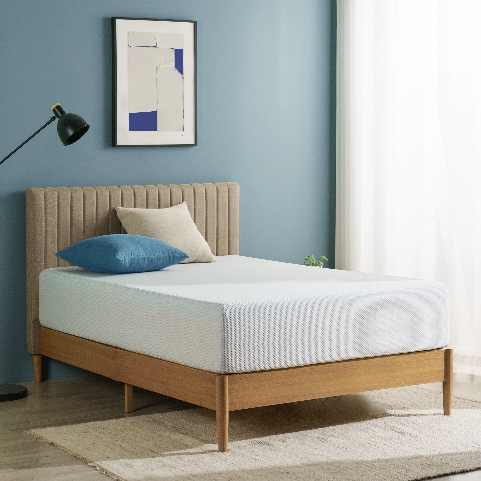 Komfortschaummatratze Mads, Memory Foam mit Temperatur-Regulierung, ZINUS, 25.4 cm hoch, (10 Jahre Garantie, Matratze 90x200 cm), AirFlow Memory Foam Technologie, OEKO-TEX Standard 100