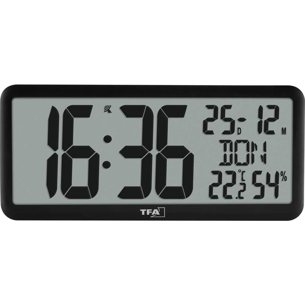 TFA Dostmann Wanduhr 60.4525.01 (Großes Display)