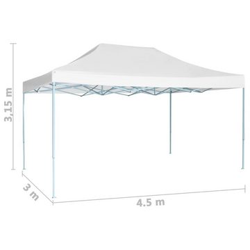 vidaXL Partyzelt Partyzelt Faltbar 3x4,5 m Weiß