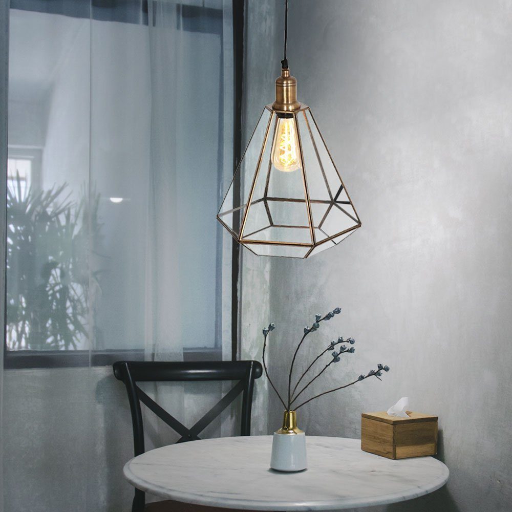 Leuchtmittel Wohnzimmerlampe Metall bronze nicht Höhenverstellbar LIGHTING Steinhauer Retro Pendelleuchte Pendelleuchte, inklusive,
