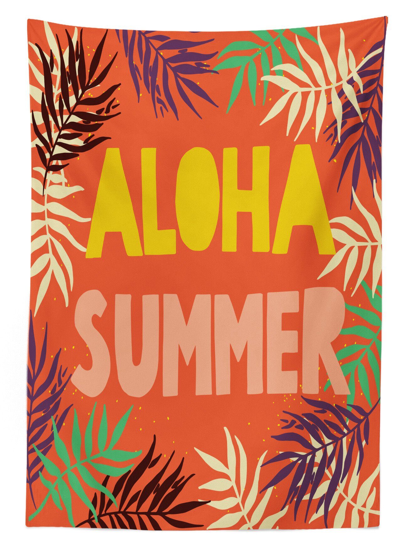 Außen Für Waschbar Farben, Stil den Bereich Tischdecke Abakuhaus Aloha geeignet Aloha Klare Sommer-exotischer Farbfest