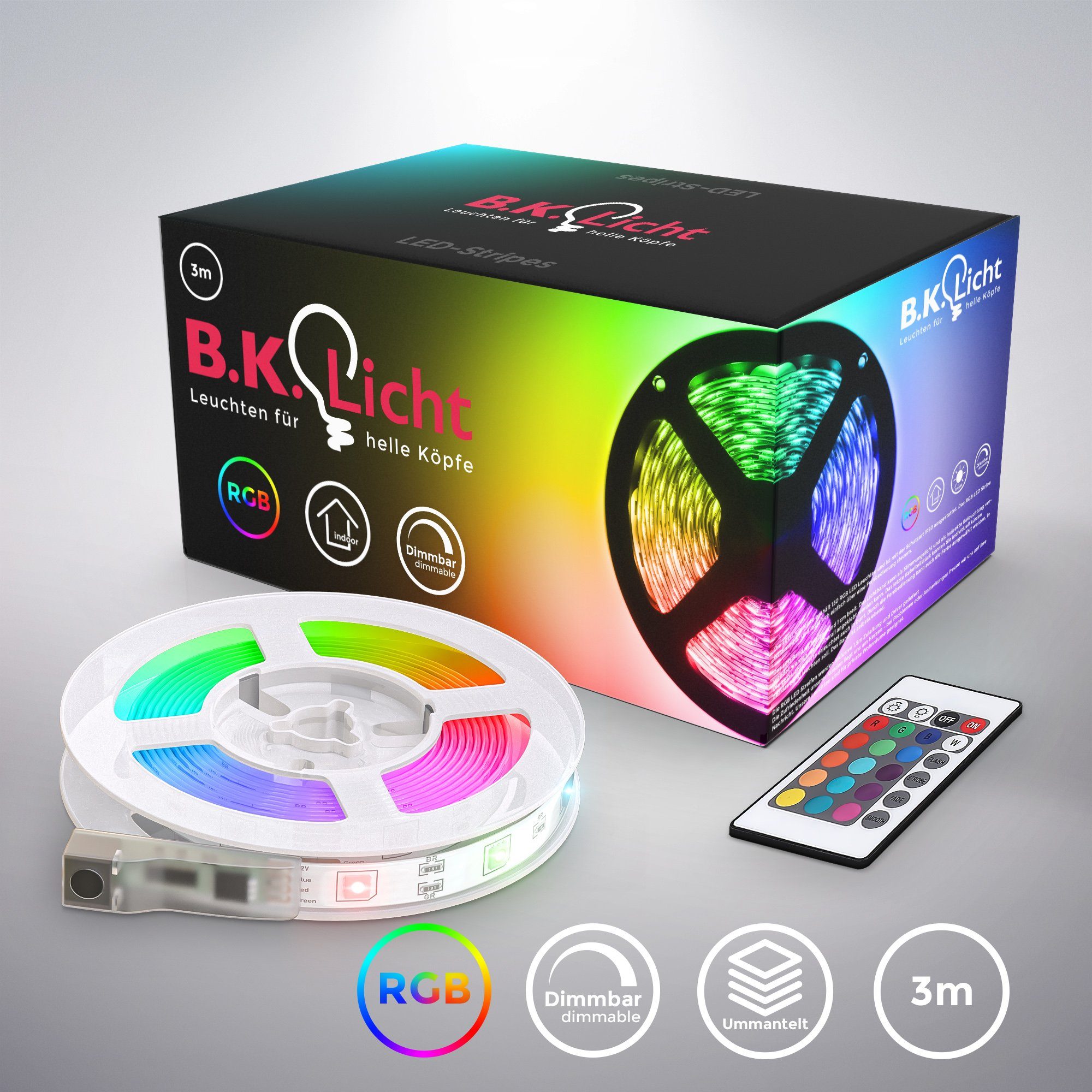 B.K.Licht Schrankleuchte LED Strip 5M Fernbedienung günstig online kaufen