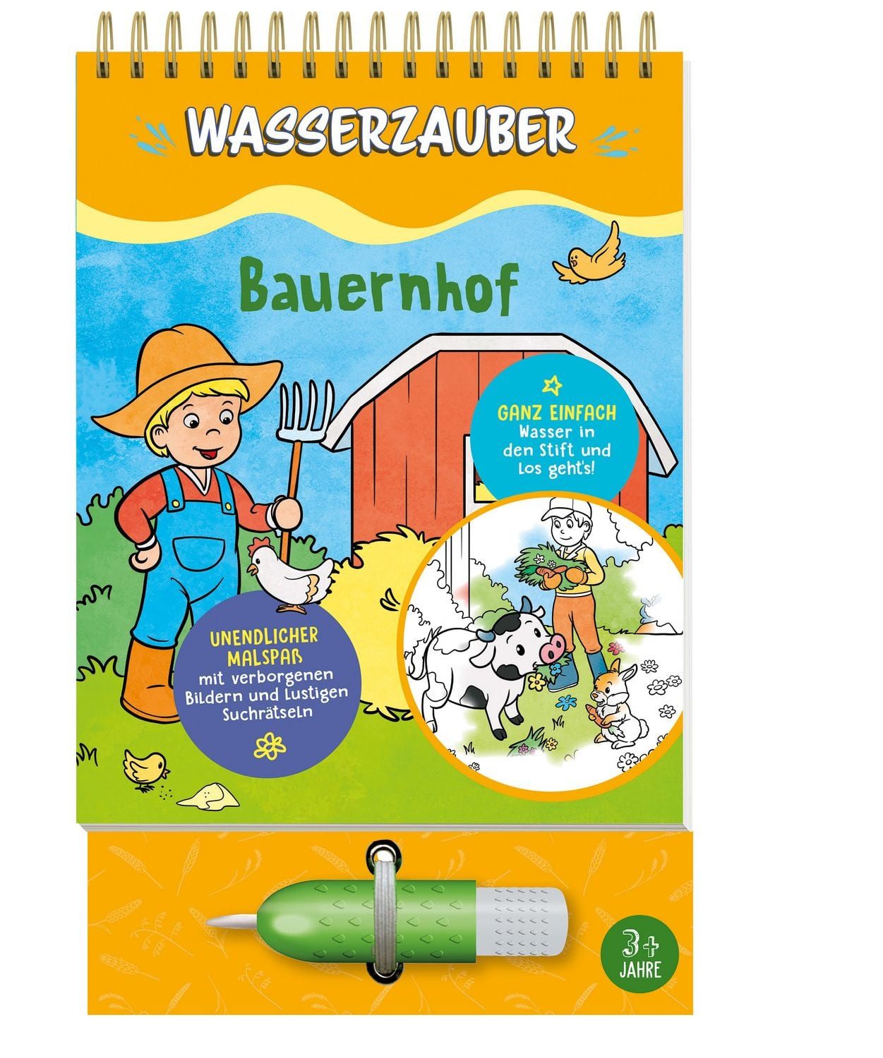 Bauernhof Wasserzauber Malbuch I Wassermalbuch für Kinder ab 3 Jahre / Schwager & Steinlein Verlag GmbH