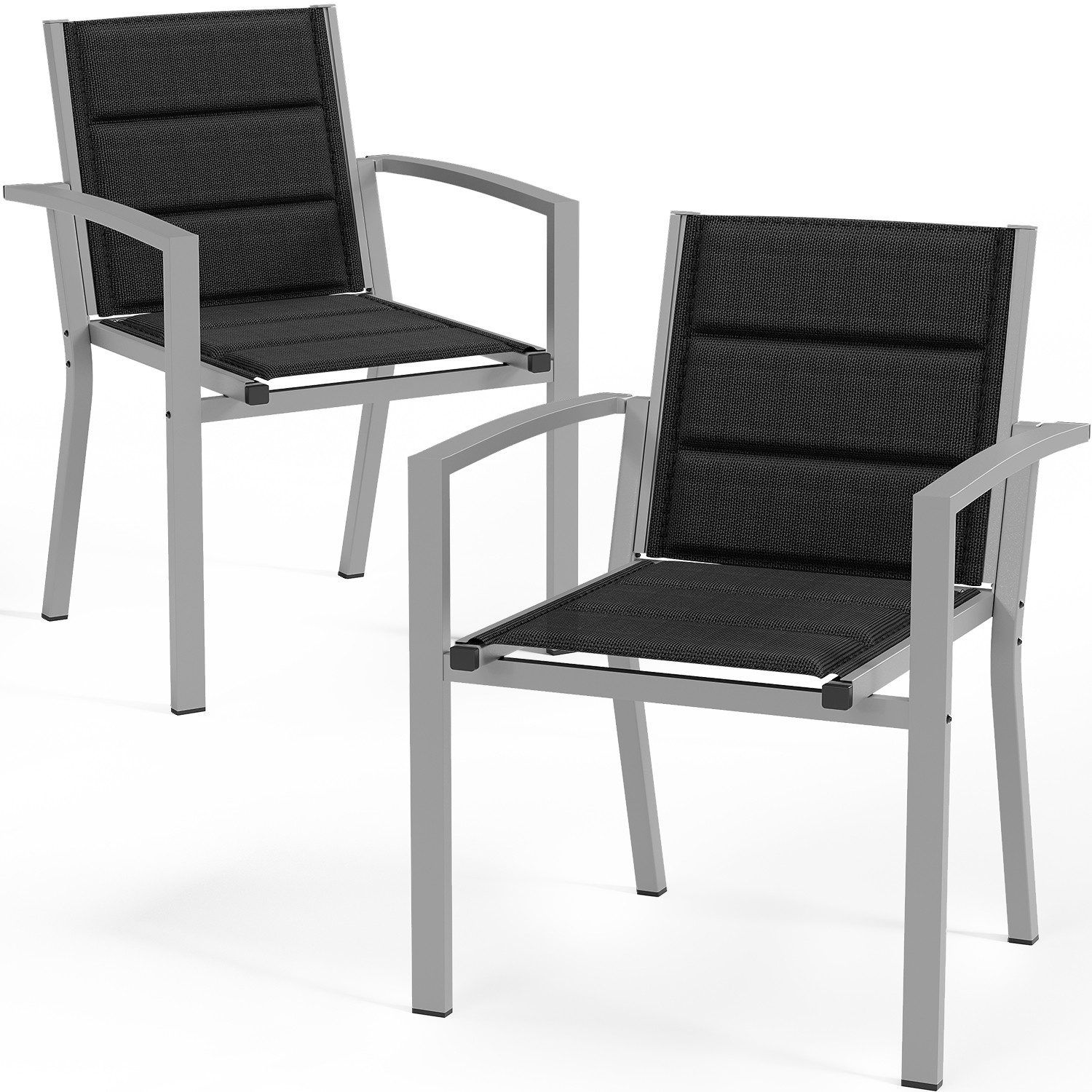 HOMALL Gartenstuhl Gartenstuhle (2er Set) Aluminium günstig online kaufen