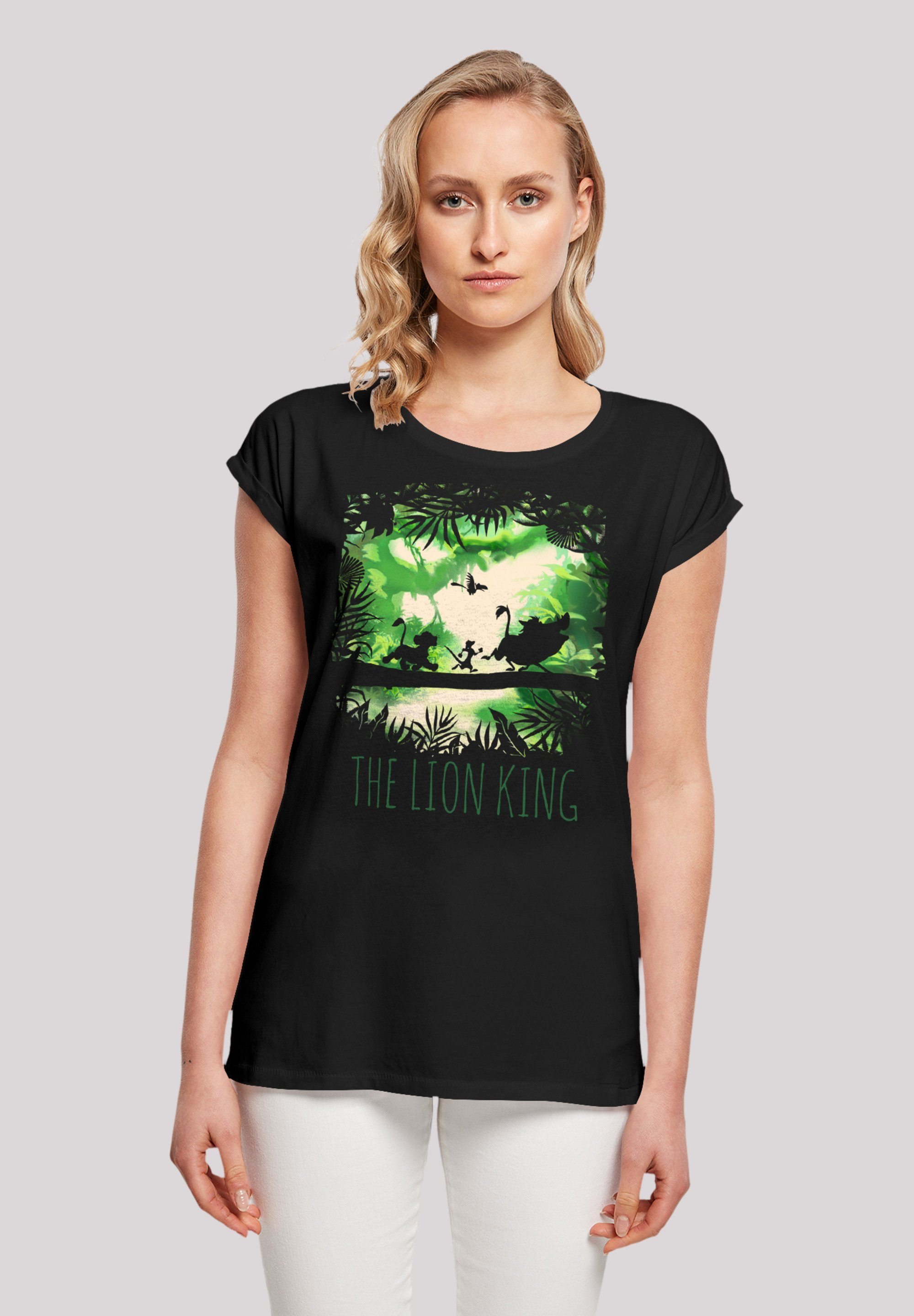 F4NT4STIC T-Shirt Disney König der Löwen Walking Through The Jungle Premium  Qualität, Sehr weicher Baumwollstoff mit hohem Tragekomfort