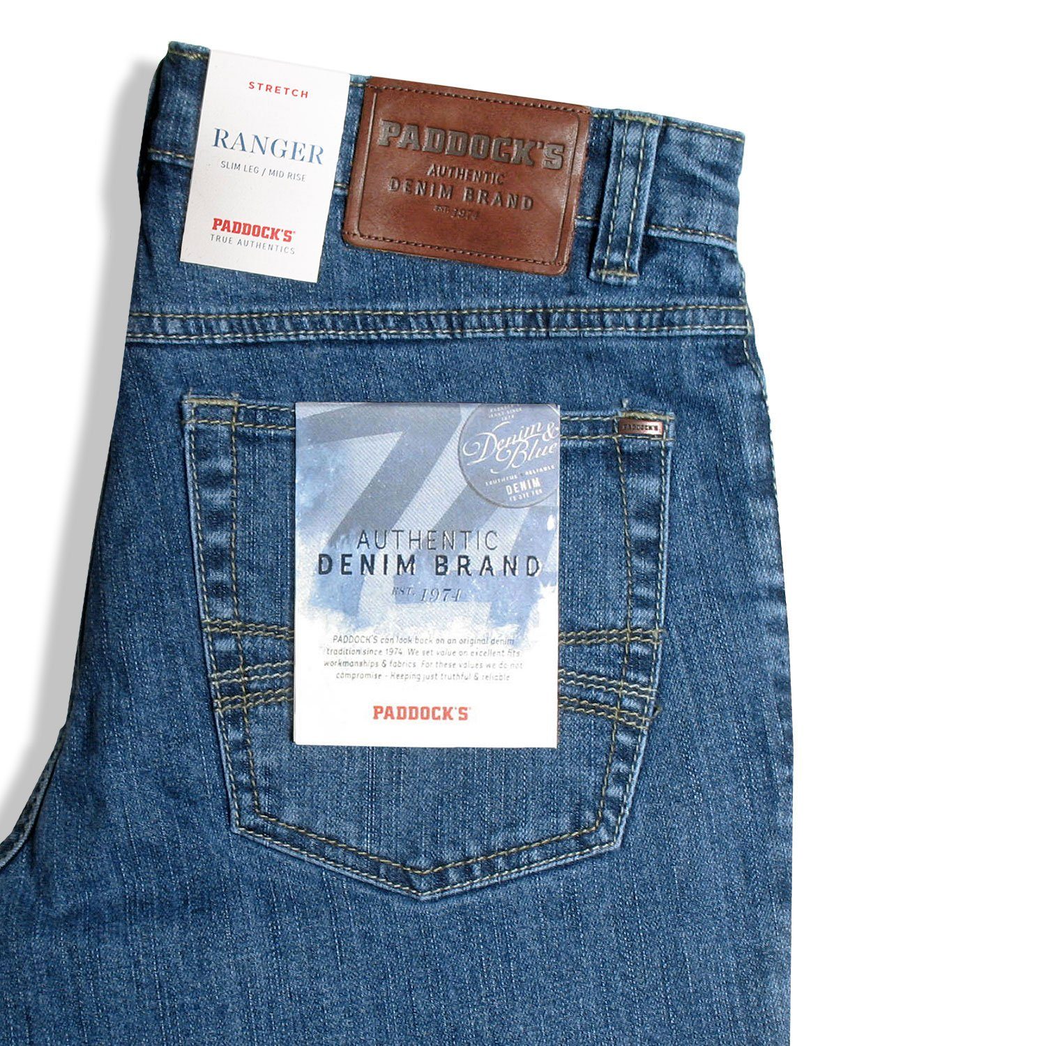 Herren Jeans Paddock's 5-Pocket-Jeans Ranger Stretch Denim