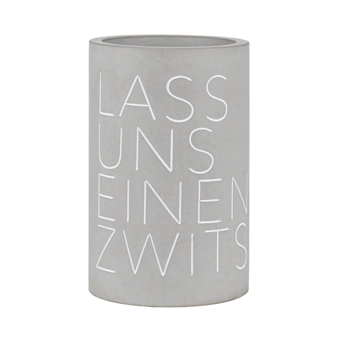 Räder Design Weinkühler Weinkühler aus Beton " Lass uns einen zwitschern " von räder design