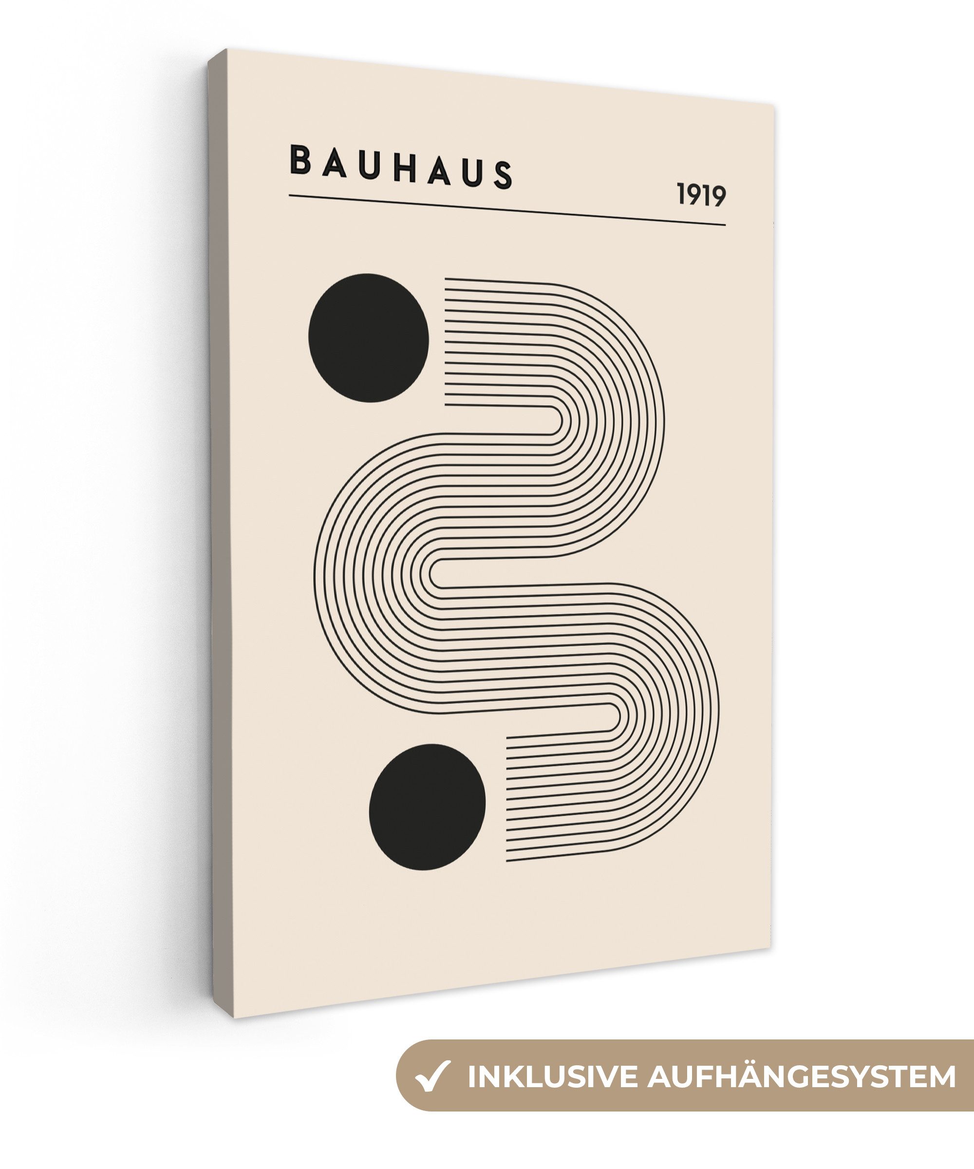 OneMillionCanvasses® Leinwandbild Bauhaus - Abstrakt - Kunst - Vintage - Ku günstig online kaufen