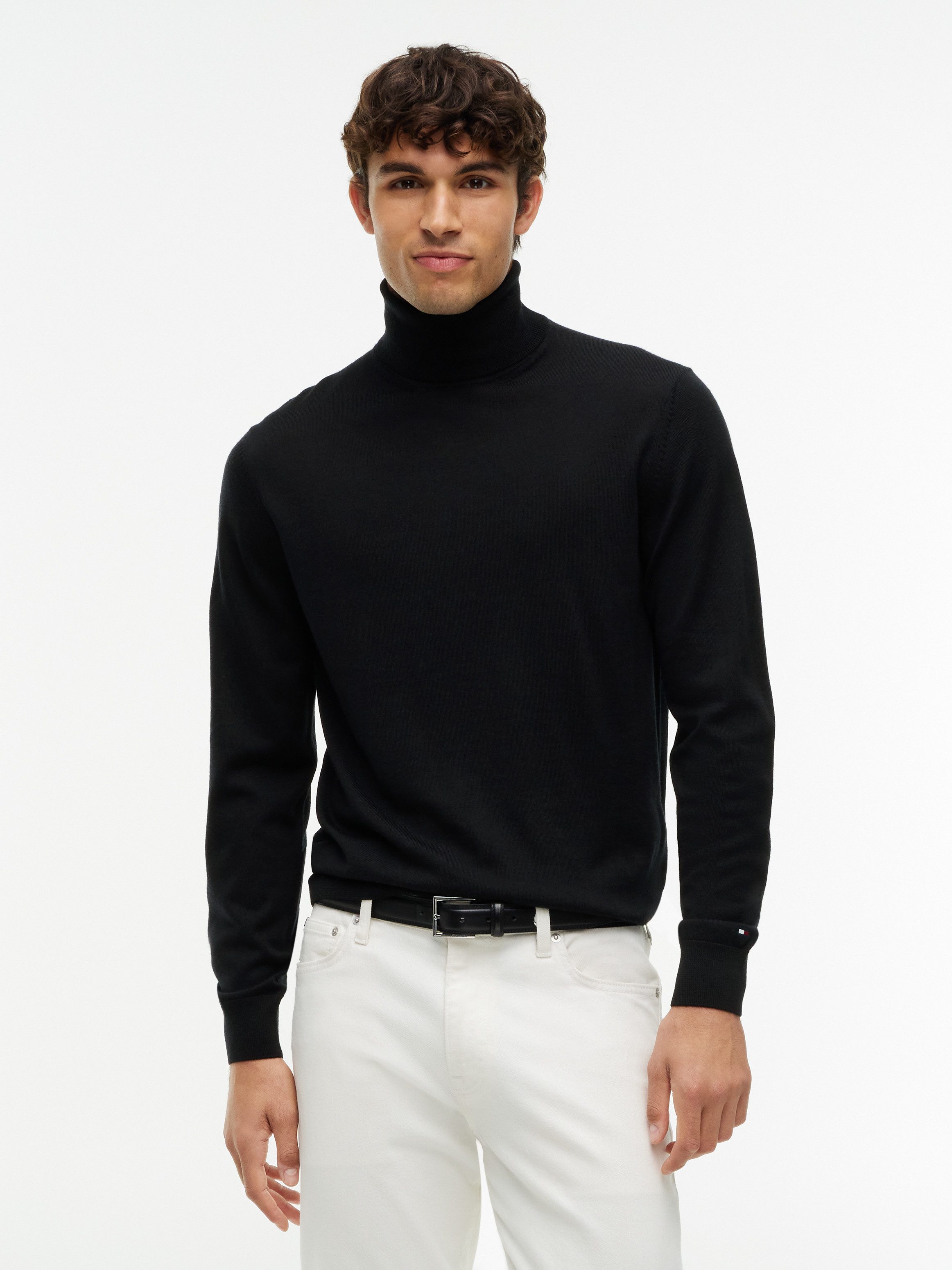 Tommy Hilfiger Rollkragenpullover NY MERINO ROLL NECK aus reiner Wolle
