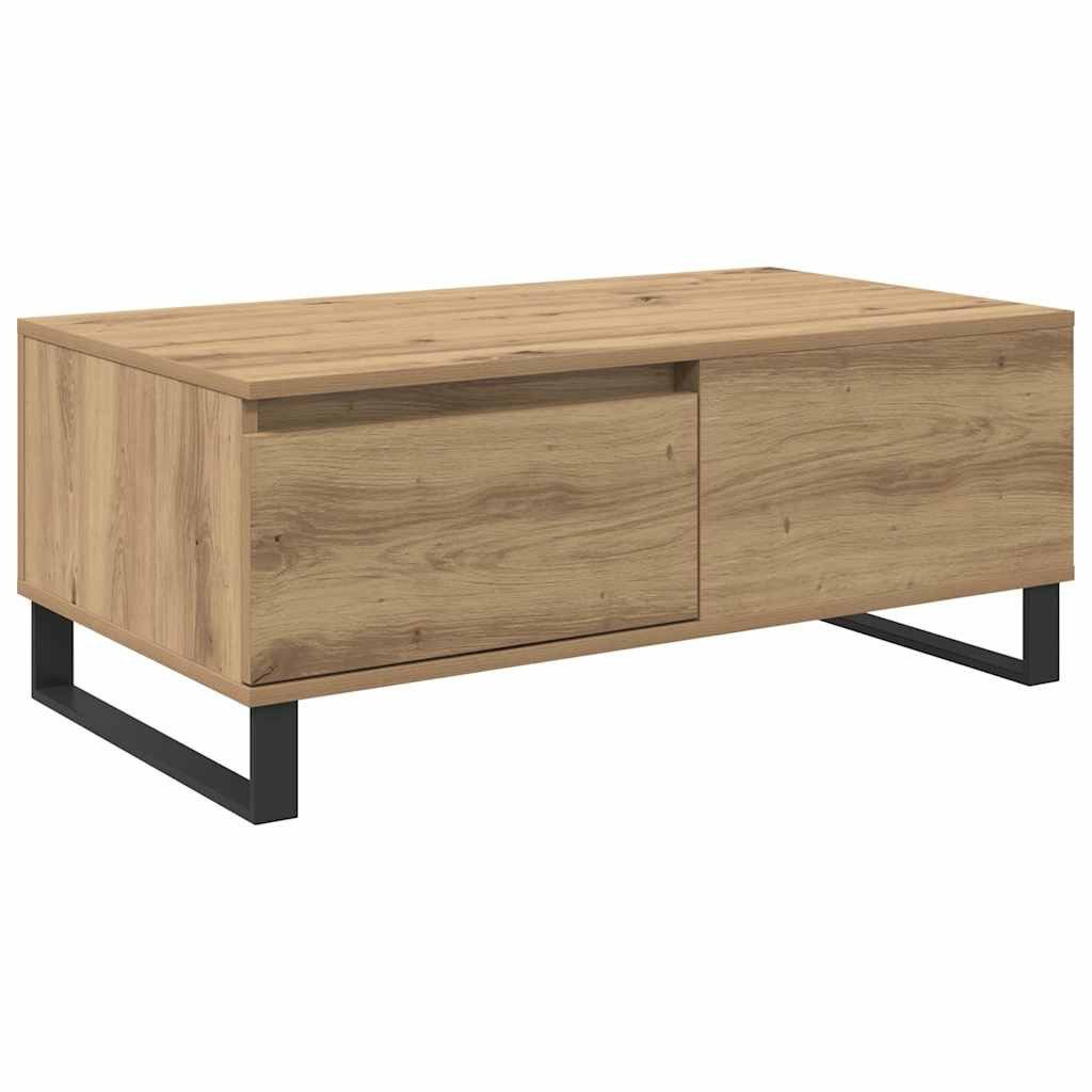 vidaXL Couchtisch Couchtisch Artisan-Eiche 90 x 50 x 36,5 cm Holzwerkstoff (1-St)