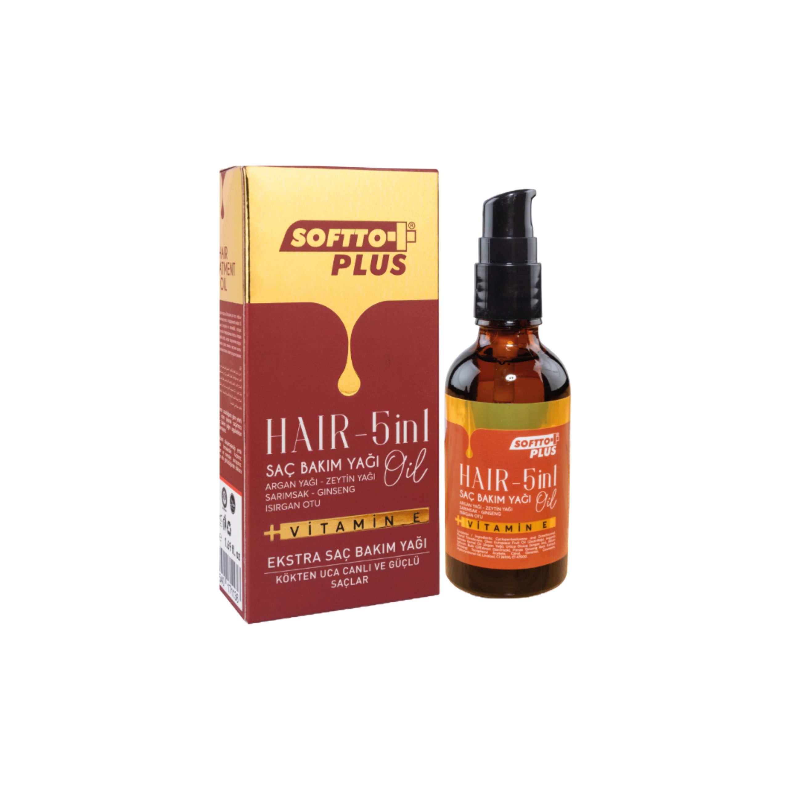 Softto Plus Haarserum Softto Plus 5in1 Haarpflegeöl Serum – perfekte Rundumpflege für Haar