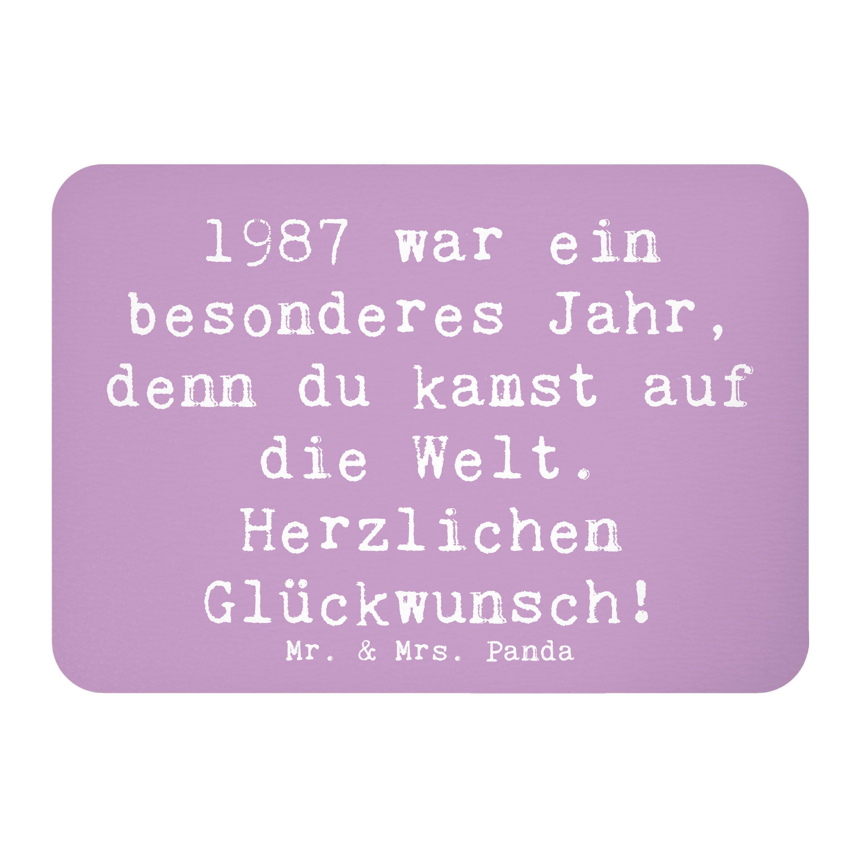 Magnet Spruch 1987 Geburtstag - Lavendeltraum - Geschenk, Geburtstagsjahr, M